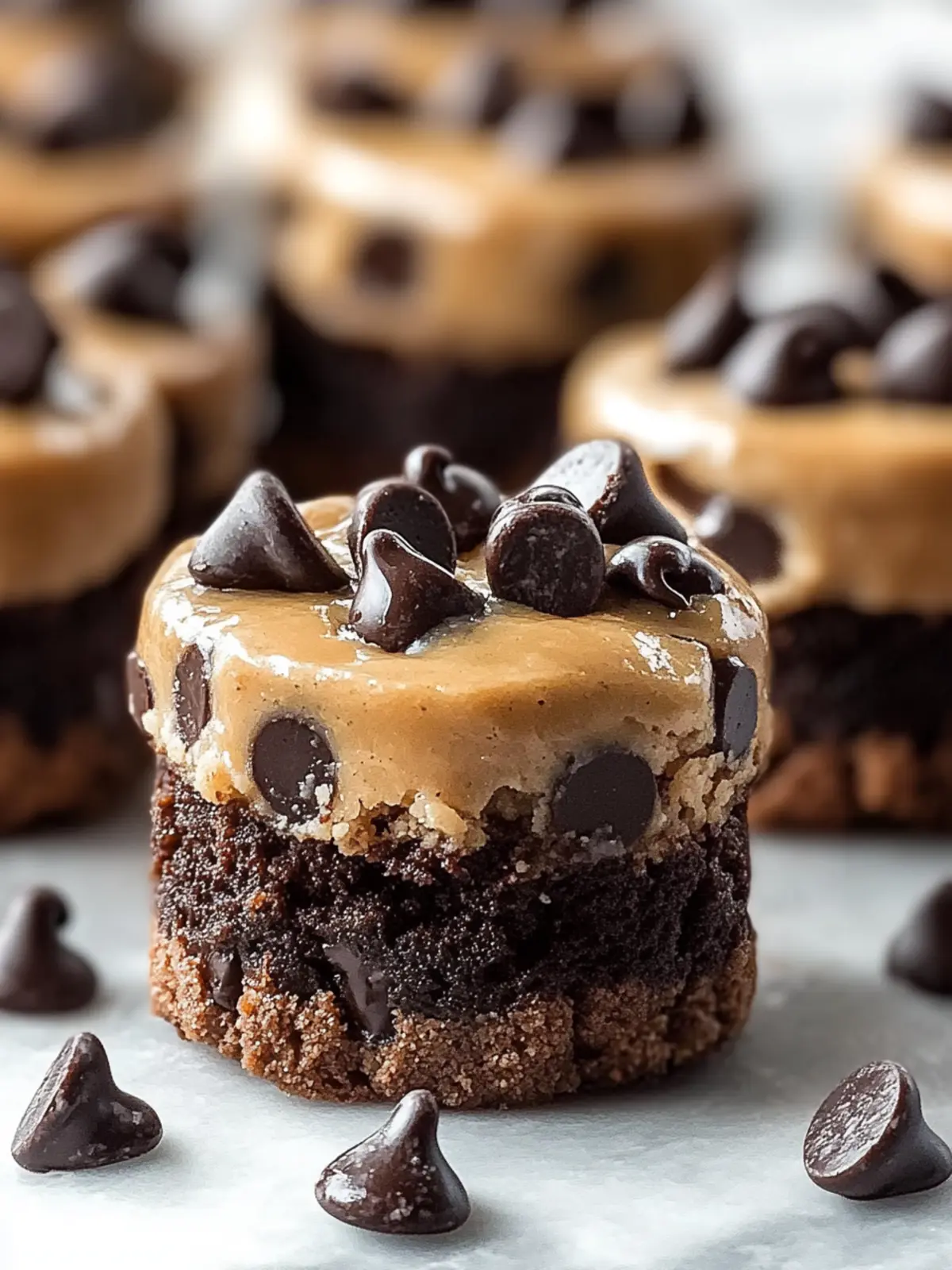 Chocolate Chip Cookie Dough Brownie Bites That Wow Every Time 4 Chocolate Chip Cookie Dough Brownie Bites