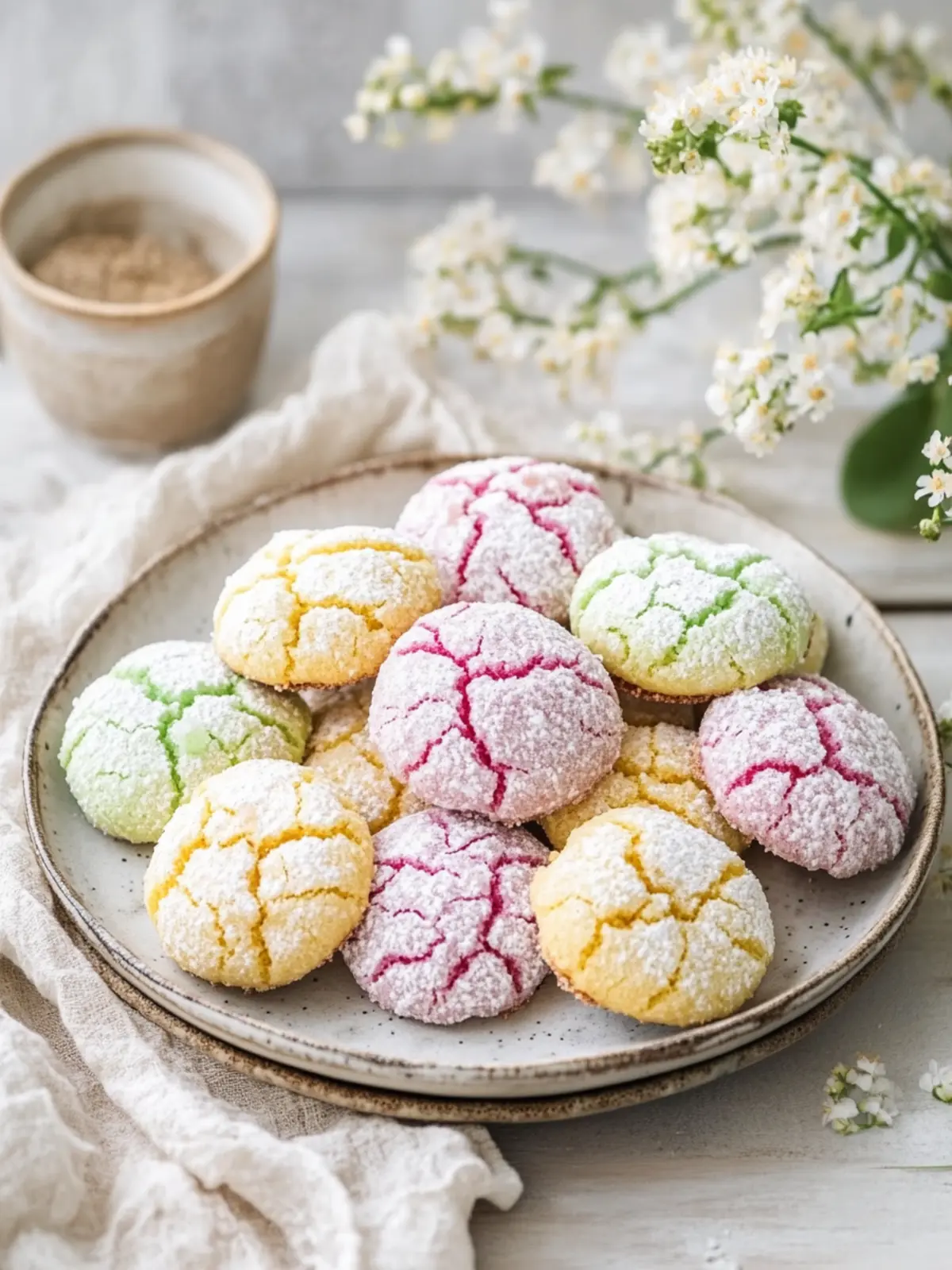 Delicious Springtime Crinkle Cookies for Joyful Baking Days 3 Springtime Crinkle Cookies