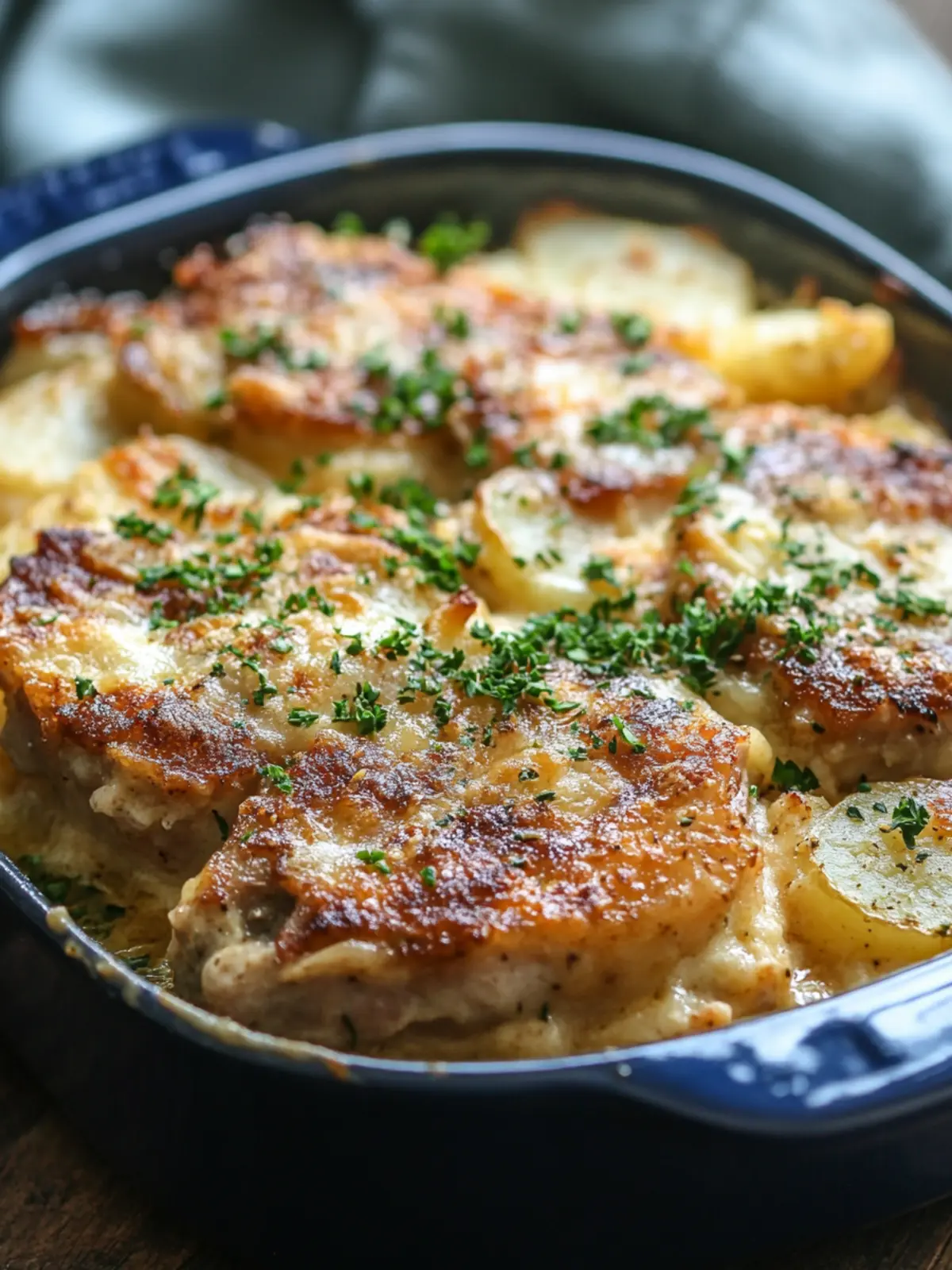 Savory Smothered Pork Chop Scalloped Potato Casserole Delight 5 Smothered Pork Chop Scalloped Potato Casserole