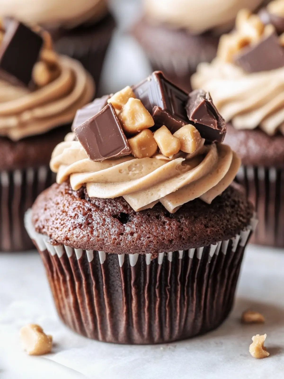 Decadent Chocolate Peanut Butter Cupcakes You Must Try! 2 Chocolate Peanut Butter Cupcakes
