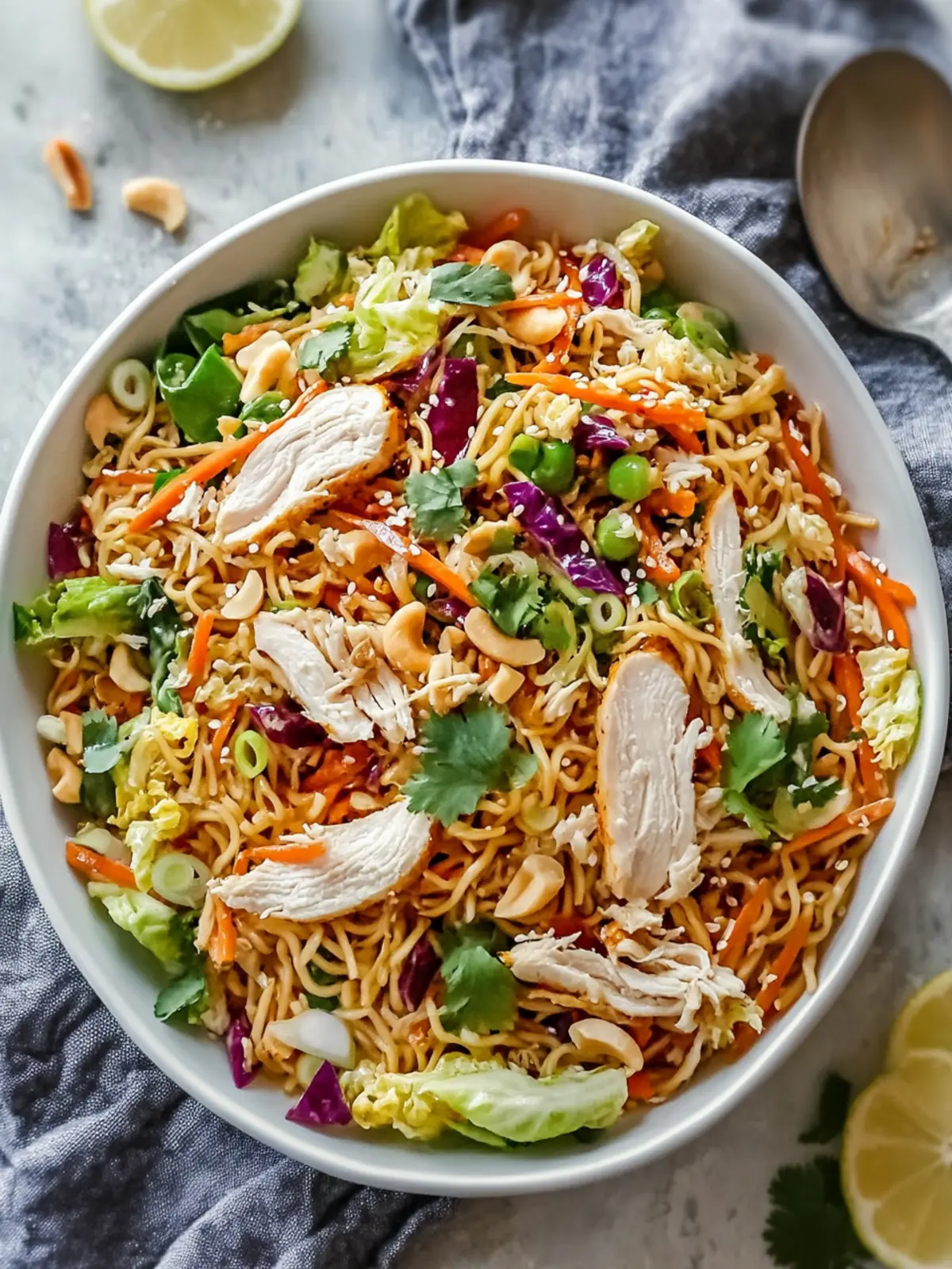 Crunchy Asian Ramen Noodles Chicken Salad for Summer Bliss 3 Asian Ramen Noodles Chicken Salad