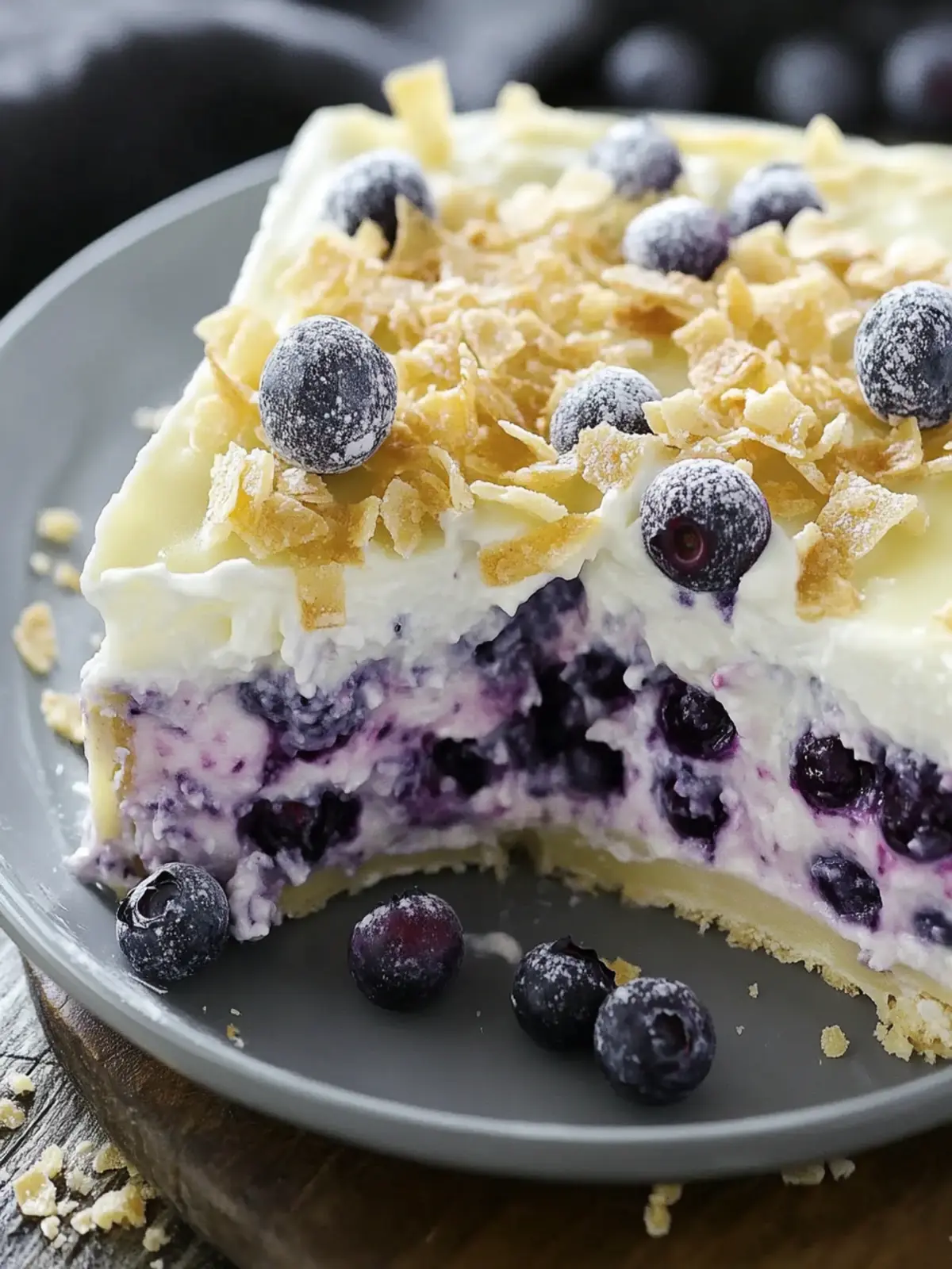Irresistible White Chocolate Blueberry Lasagna for Summer Bliss 3 White Chocolate Blueberry Lasagna