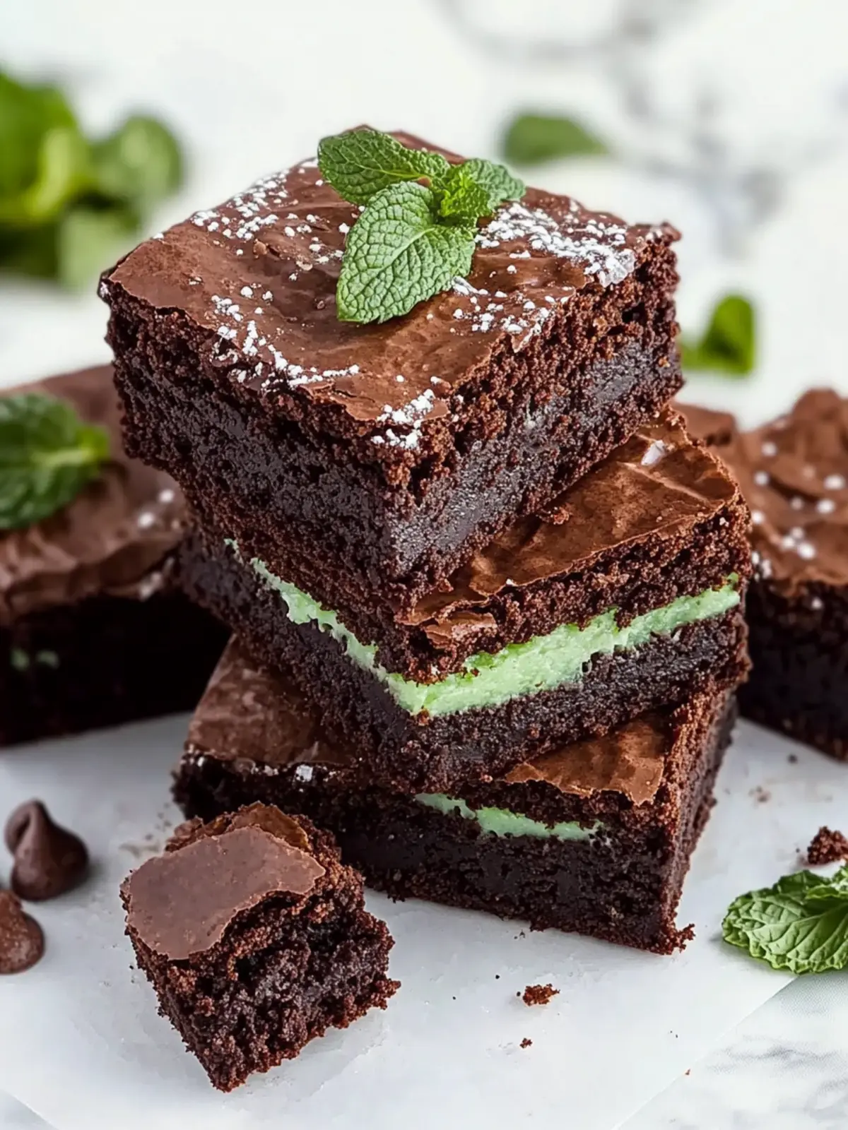 Irresistibly Creamy Mint Brownies for Quick Gourmet Treats 4 Mint Brownies