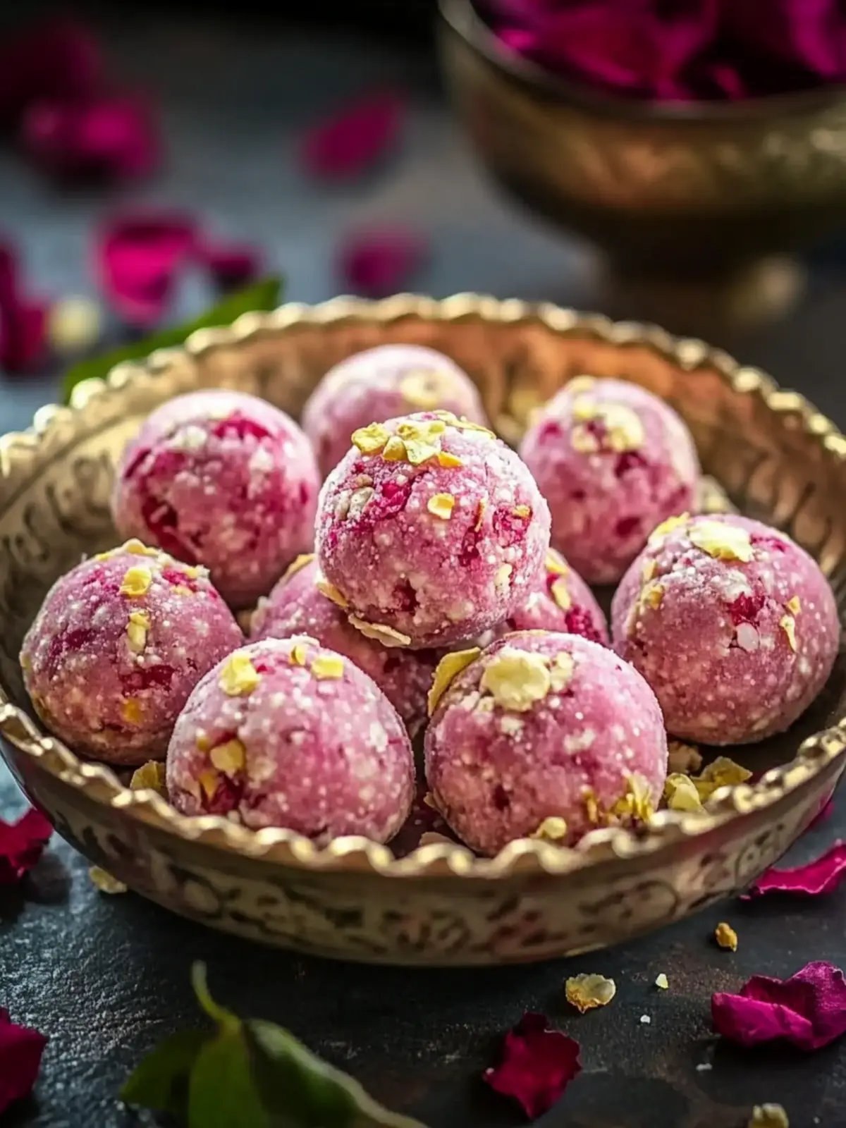 Delight in Rose Petal Ladoo: A Healthy Sweet Treat! 3 Rose Petal Ladoo