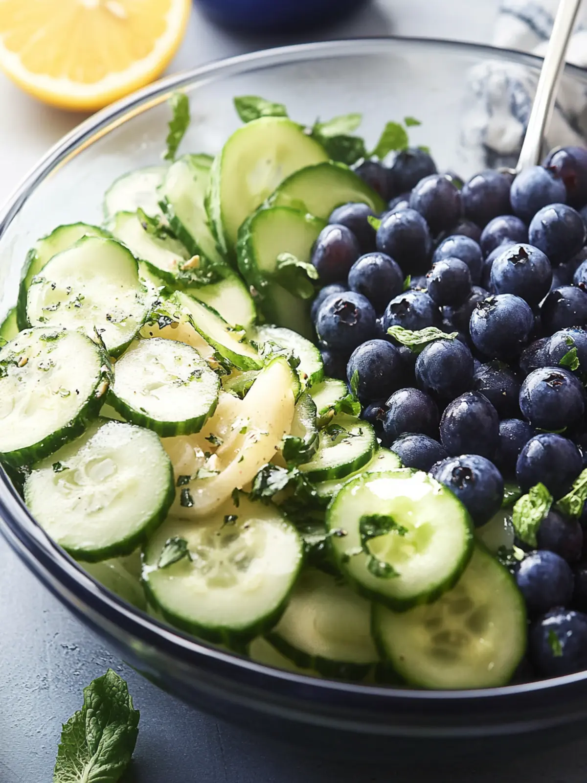 Crisp Cucumber Blueberry Salad for Summer Bliss 5 Cucumber Blueberry Salad