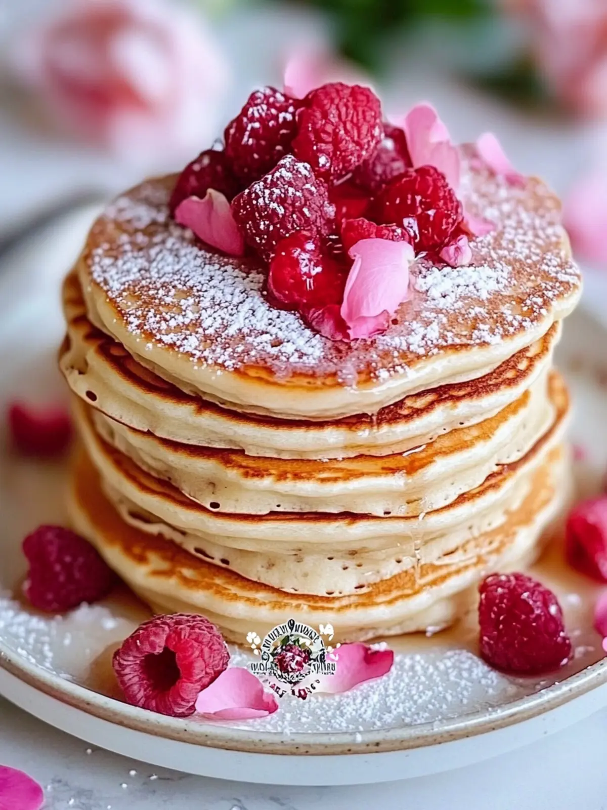 Rose Water Pancakes: Fluffy Floral Delights for Brunch Bliss 2 Rose Water Pancakes