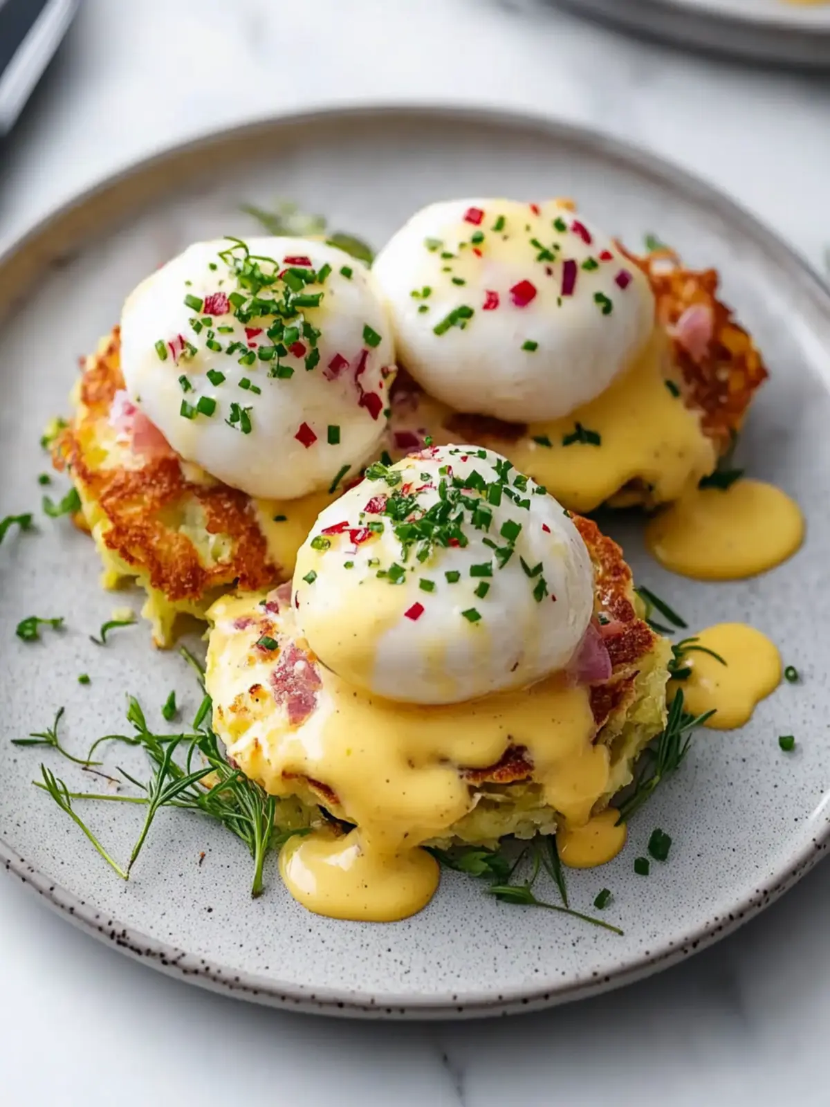 Latke Eggs Benedict: A Fun Twist on Classic Brunch Comfort 3 Latke Eggs Benedict