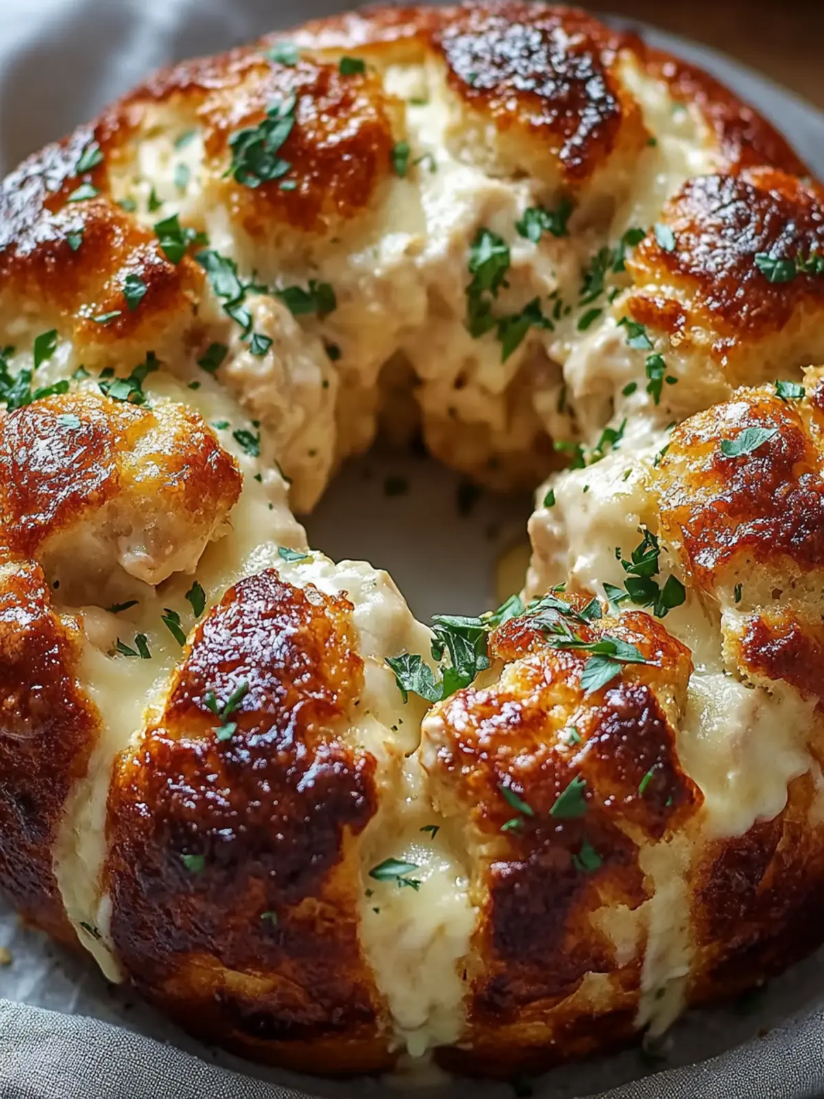 Irresistible Chicken Alfredo Monkey Bread for the Ultimate Comfort 4 Chicken Alfredo Monkey Bread