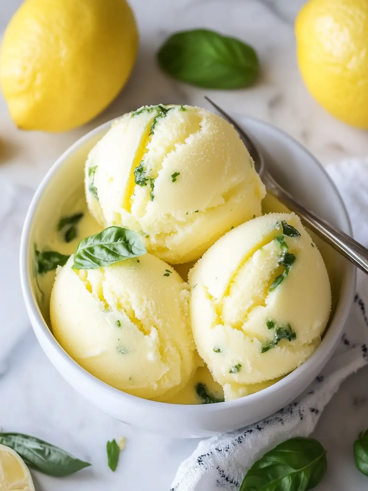 Delicious Lemon Basil Sorbet: Your Ultimate Summer Refreshment 5 Lemon Basil Sorbet