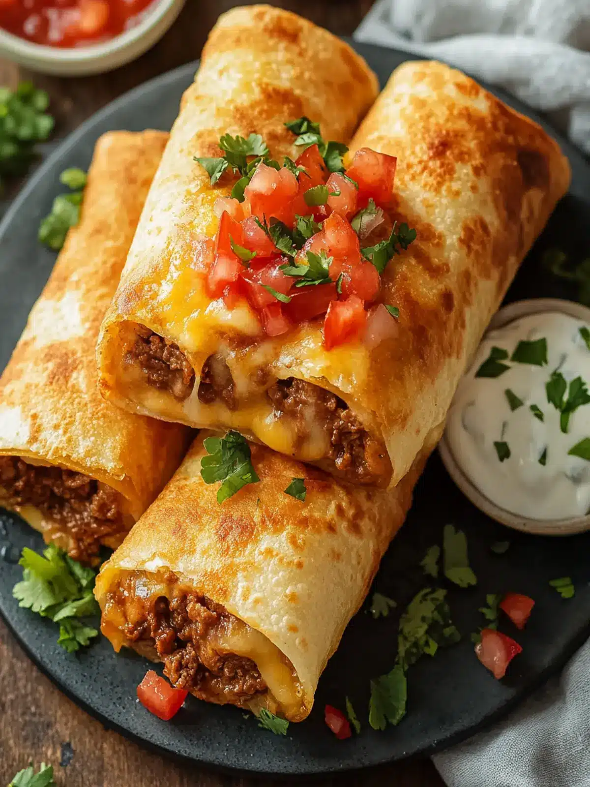 Beef and Cheese Chimichangas: Crispy Tex-Mex Delights You’ll Love 5 Beef and Cheese Chimichangas