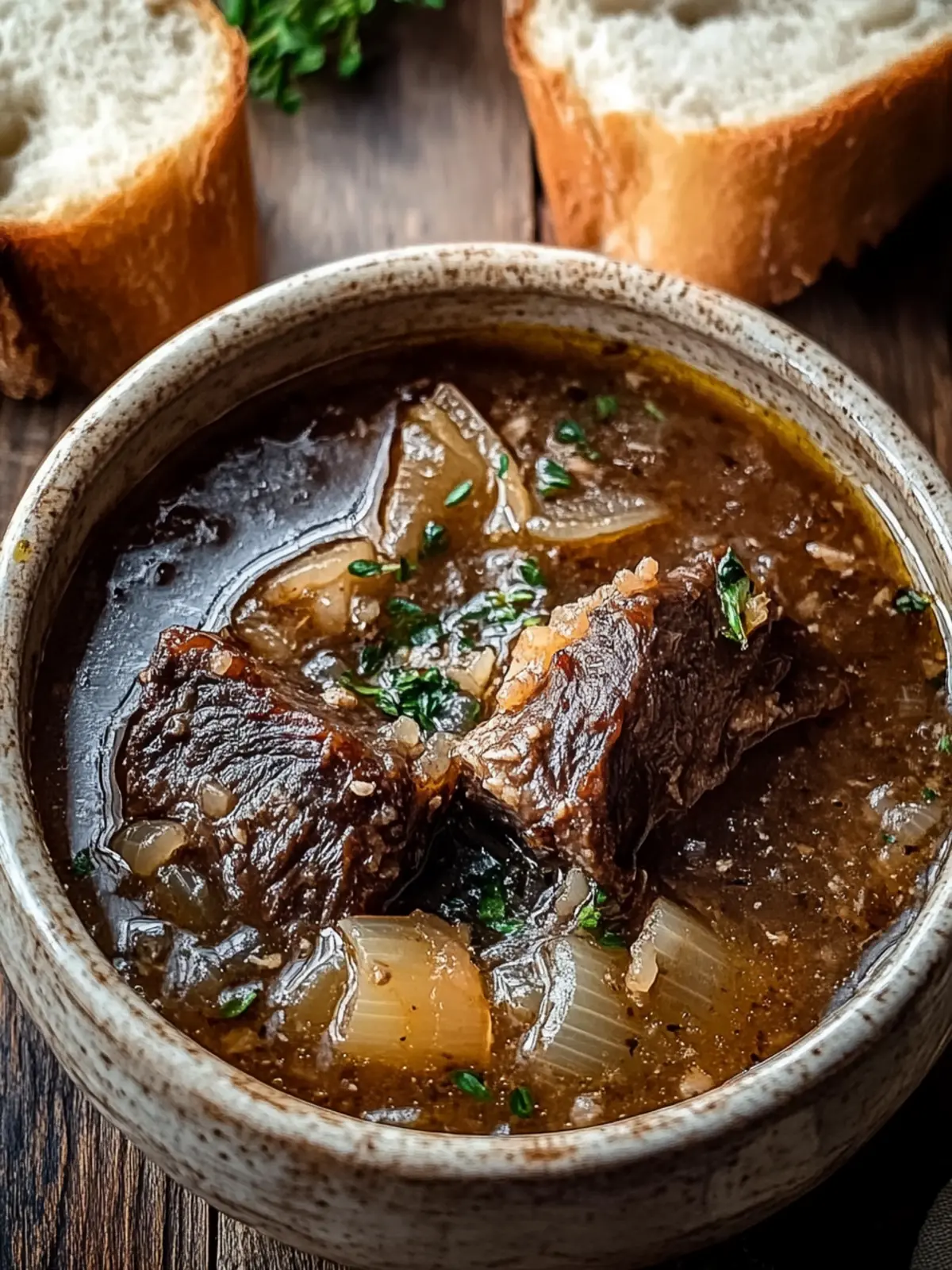 Heartwarming French Onion Beef Short Rib Soup for Cozy Nights 4 French Onion Beef Short Rib Soup