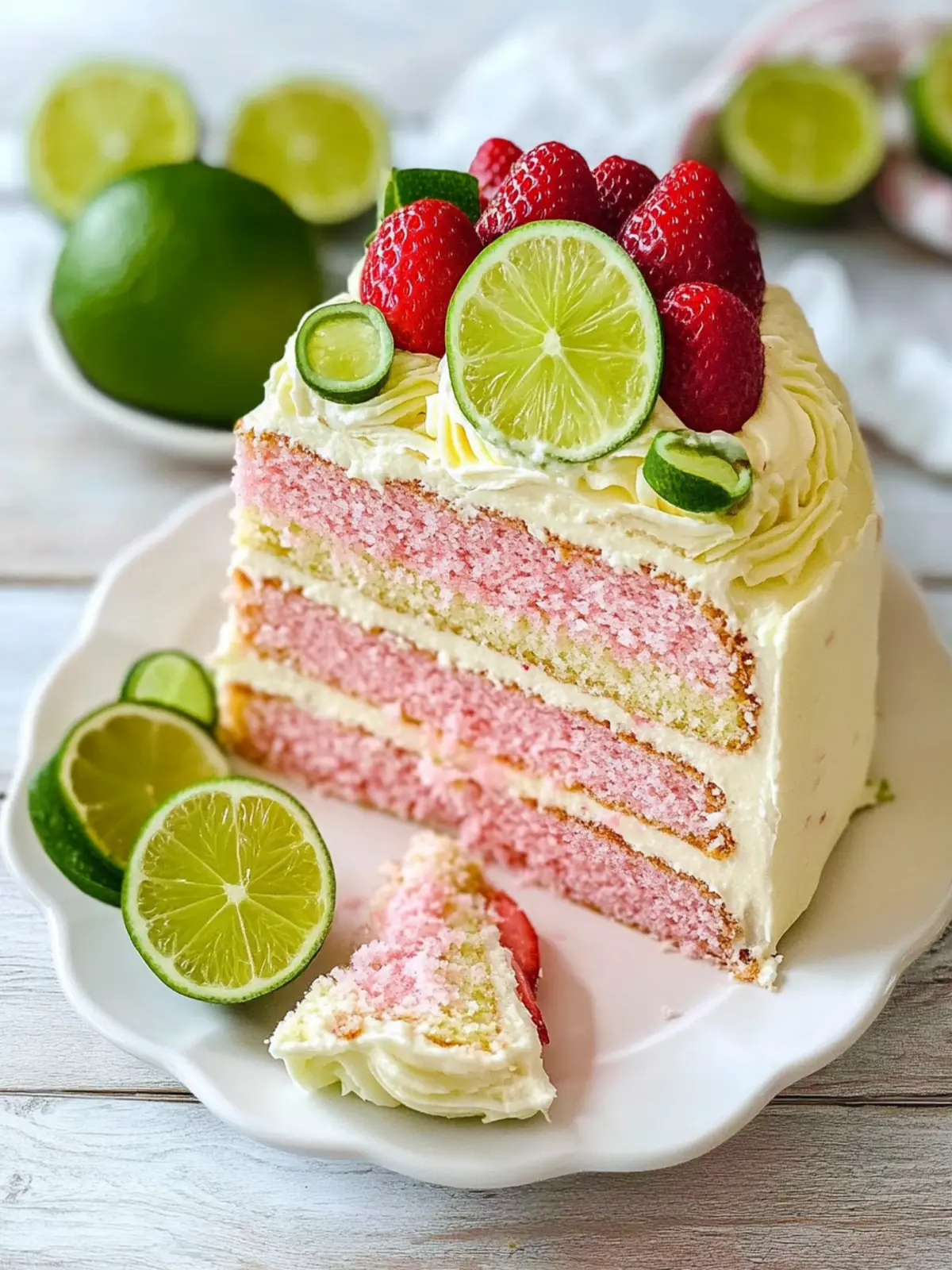 Strawberry Limeade Cake Recipe - Your Summer Party Showstopper 2 Strawberry Limeade Cake Recipe