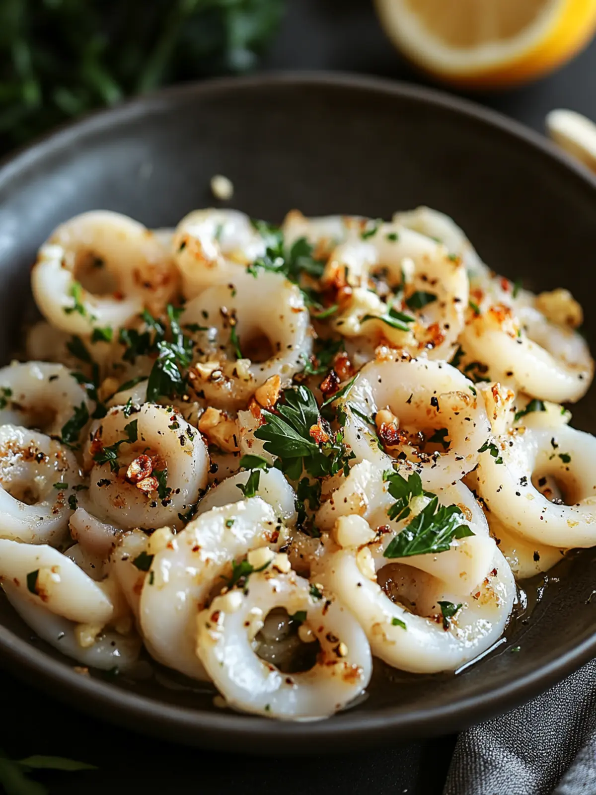 Savory Keto Garlic Squid in 20 Minutes Flat 2 Keto Garlic Squid