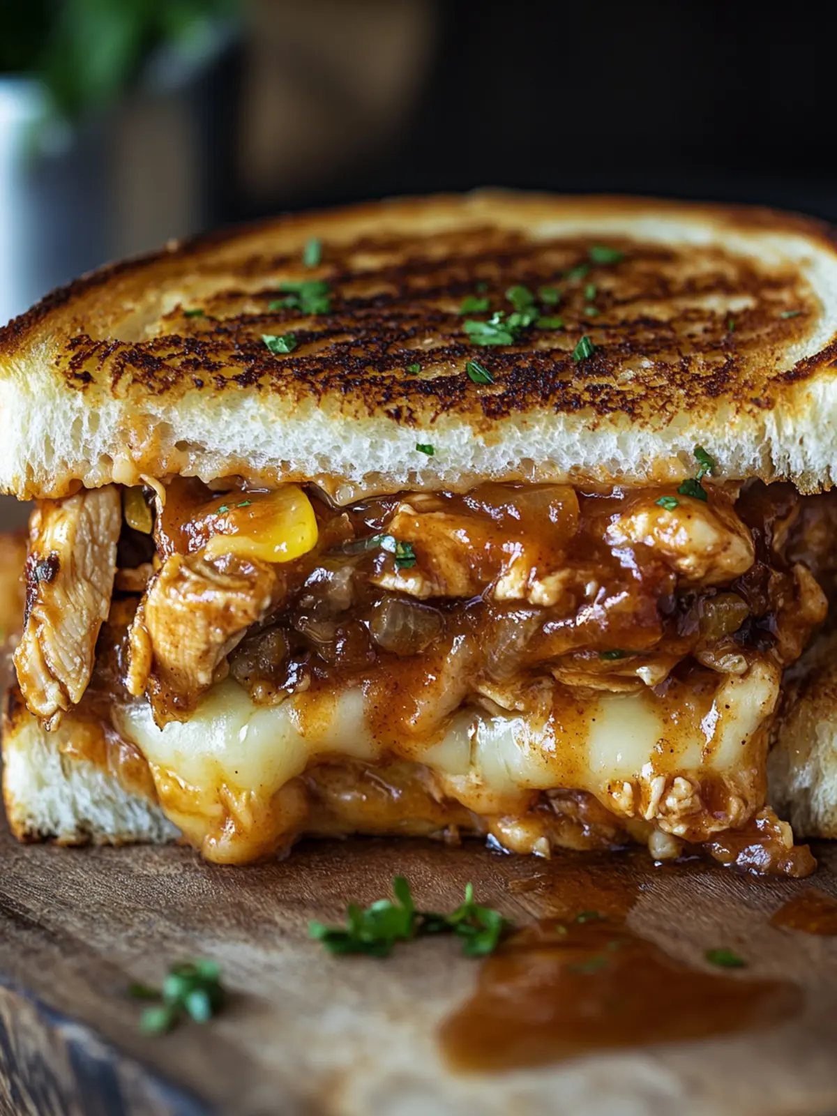 BBQ Chicken Grilled Cheese: A Flavor-Packed Comfort Classic 3 BBQ Chicken Grilled Cheese
