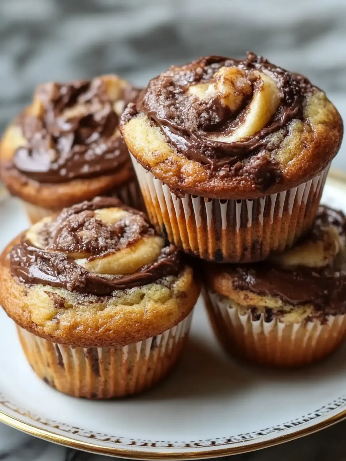 Nutella Banana Swirl Muffins That Will Change Your Mornings 5 Nutella Banana Swirl Muffins