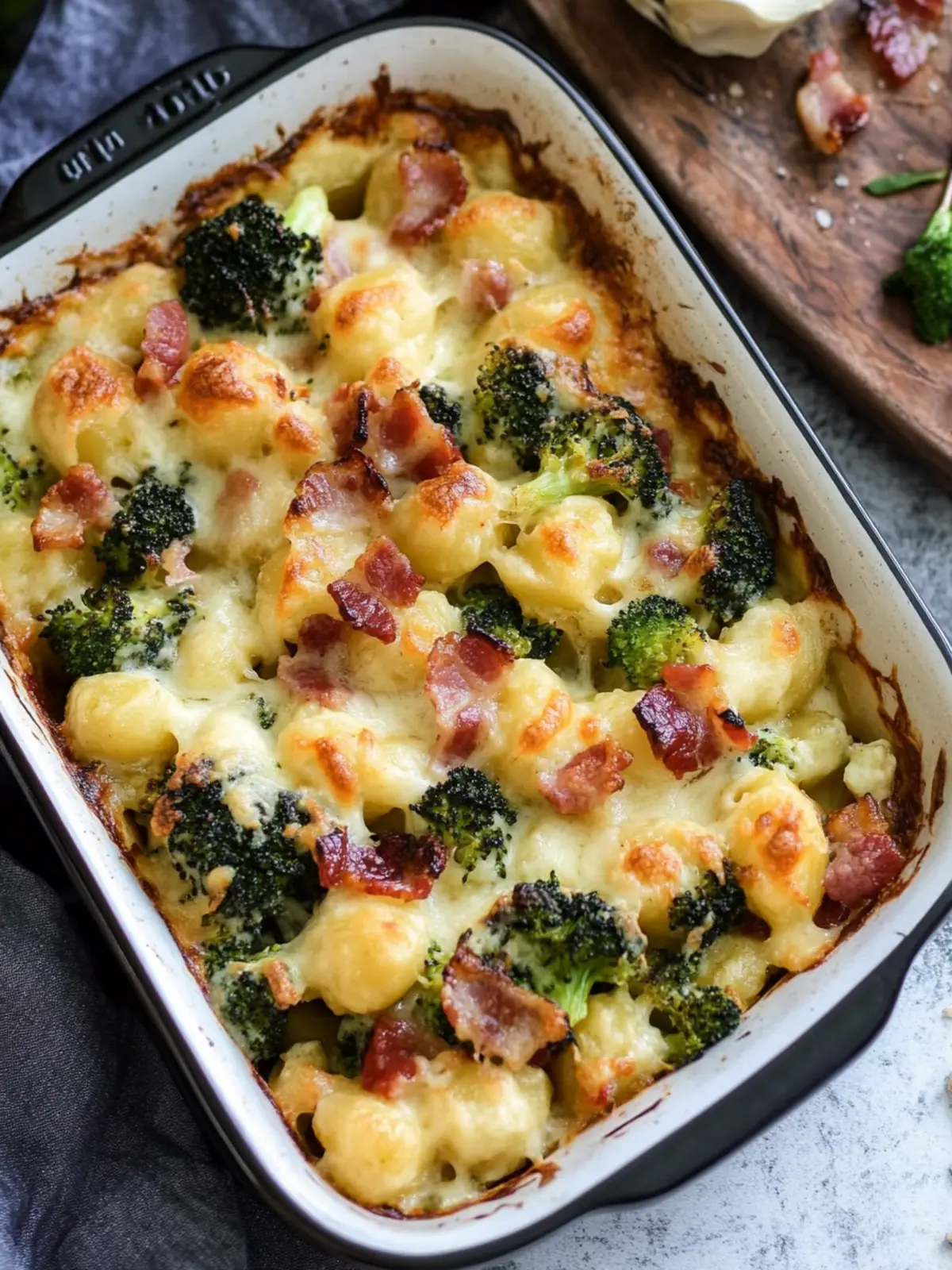 Savor the Comfort: Bacon Broccoli Gnocchi Bake Delight 4 Bacon Broccoli Gnocchi Bake