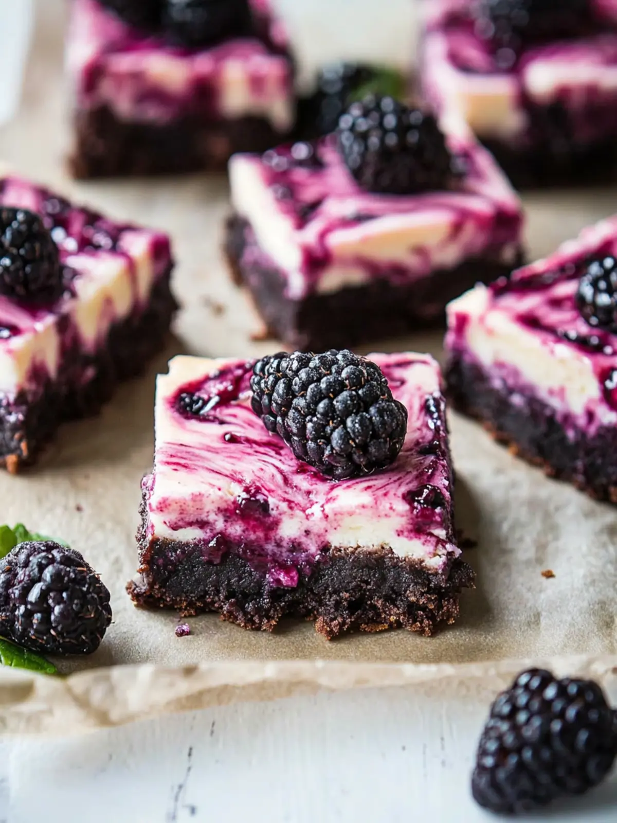 Blackberry Cheesecake Brownies