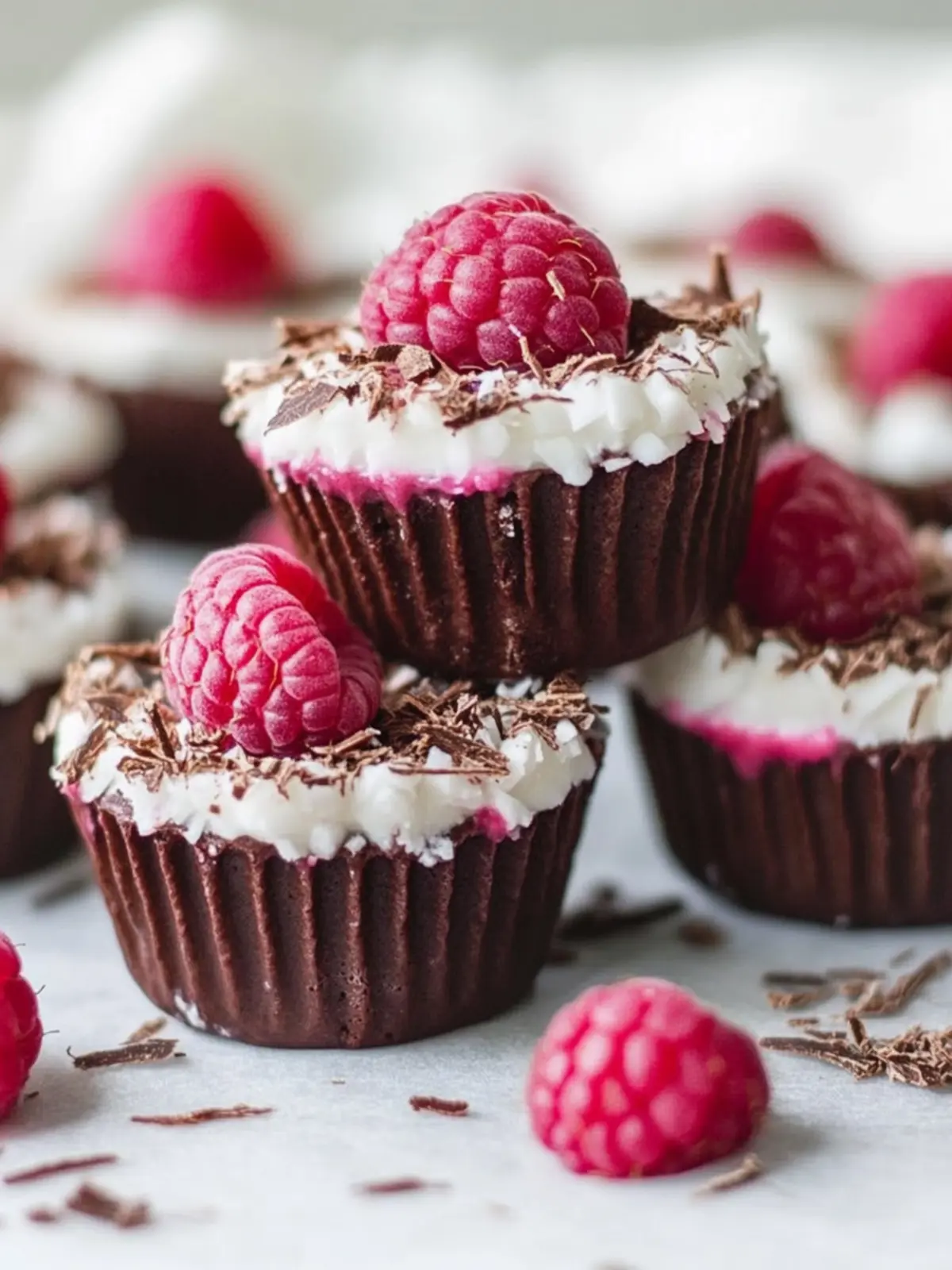 Delicious Choc Raspberry Coconut Cups – No-Bake Bliss 3 Choc Raspberry Coconut Cups