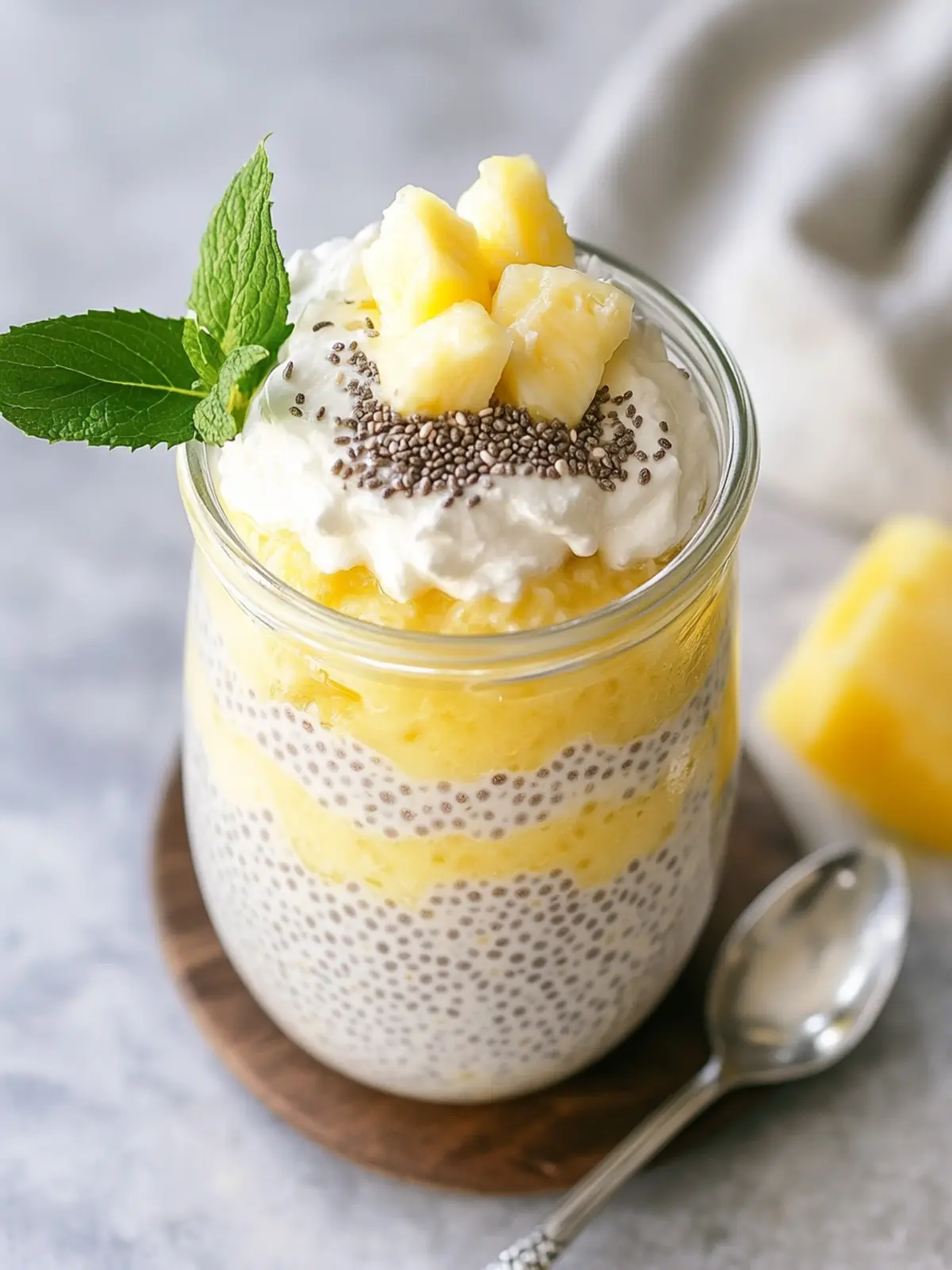 Tropical Piña Colada Chia Pudding: A Healthy Delight 2 Piña Colada Chia Pudding