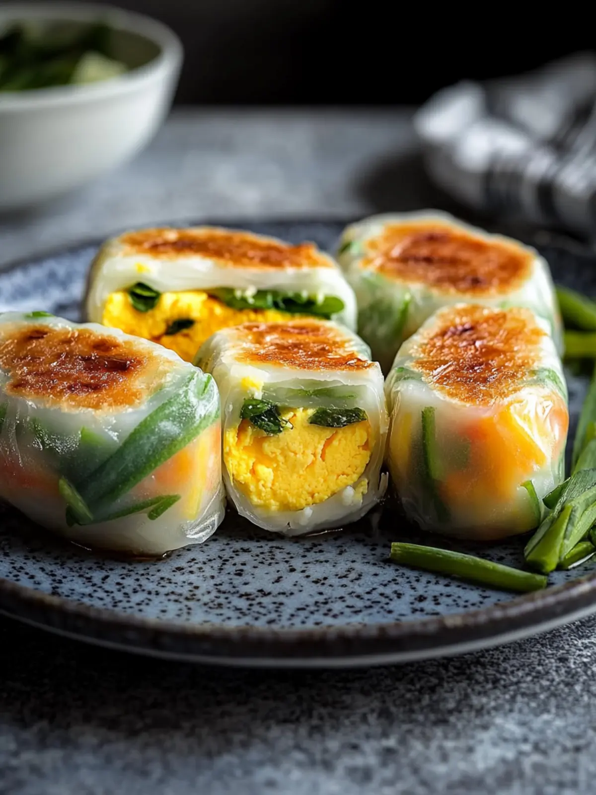 Crispy Rice Paper Egg Wraps: A Crunchy Breakfast Delight 4 Crispy Rice Paper Egg Wraps