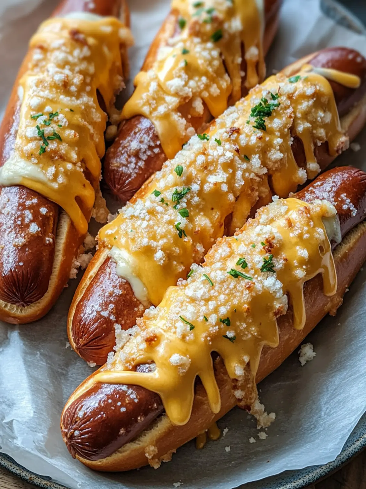 Mouthwatering Cheesy Pretzel Dogs for Ultimate Snack Cravings 3 Cheesy Pretzel Dogs