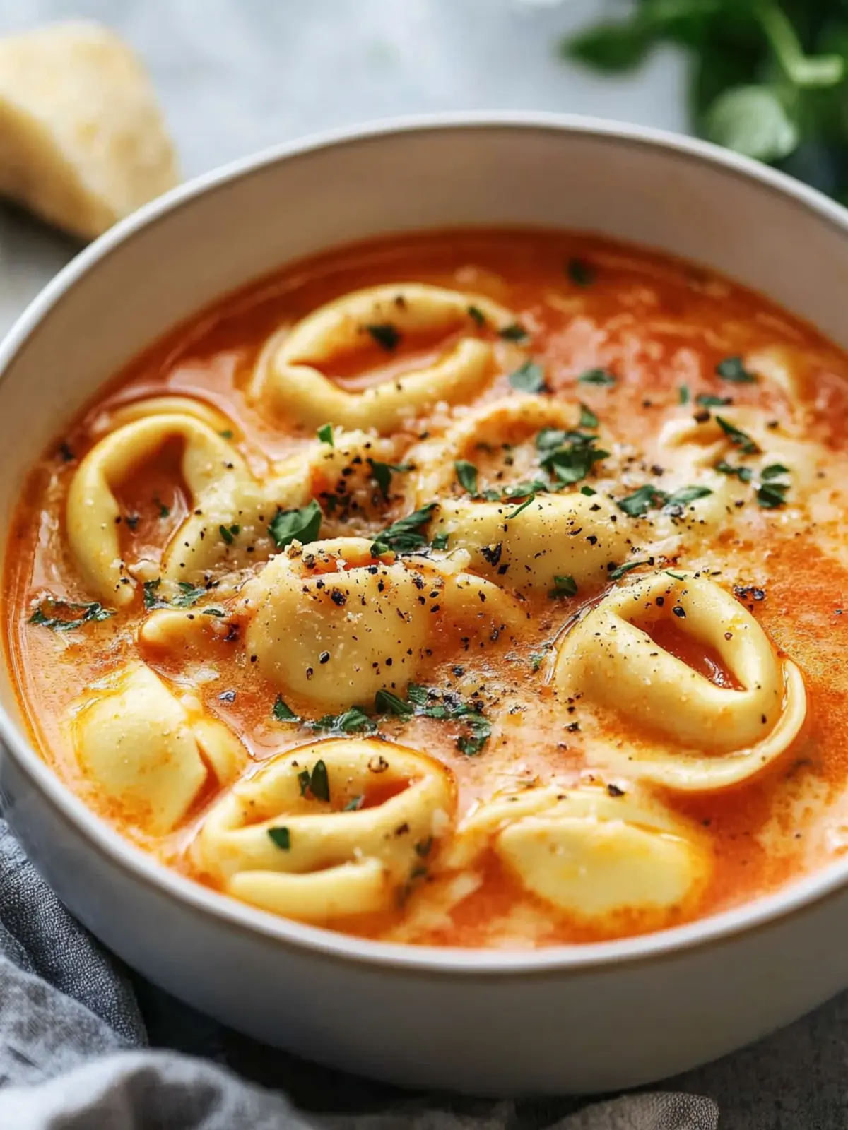 Cozy Up with Cheesy Tomato Tortellini Soup Tonight 3 Cheesy Tomato Tortellini Soup