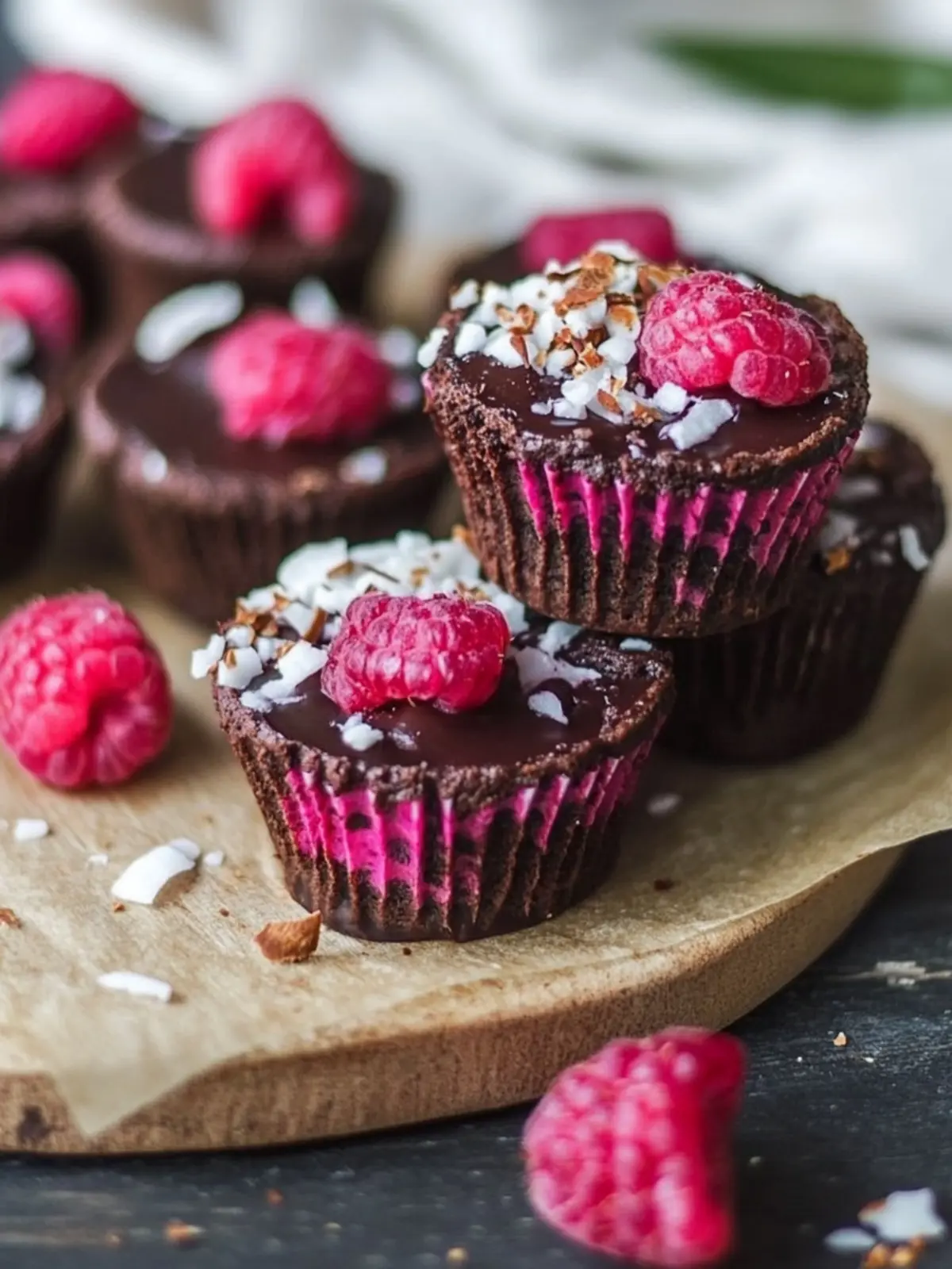 Delicious Choc Raspberry Coconut Cups – No-Bake Bliss 5 Choc Raspberry Coconut Cups