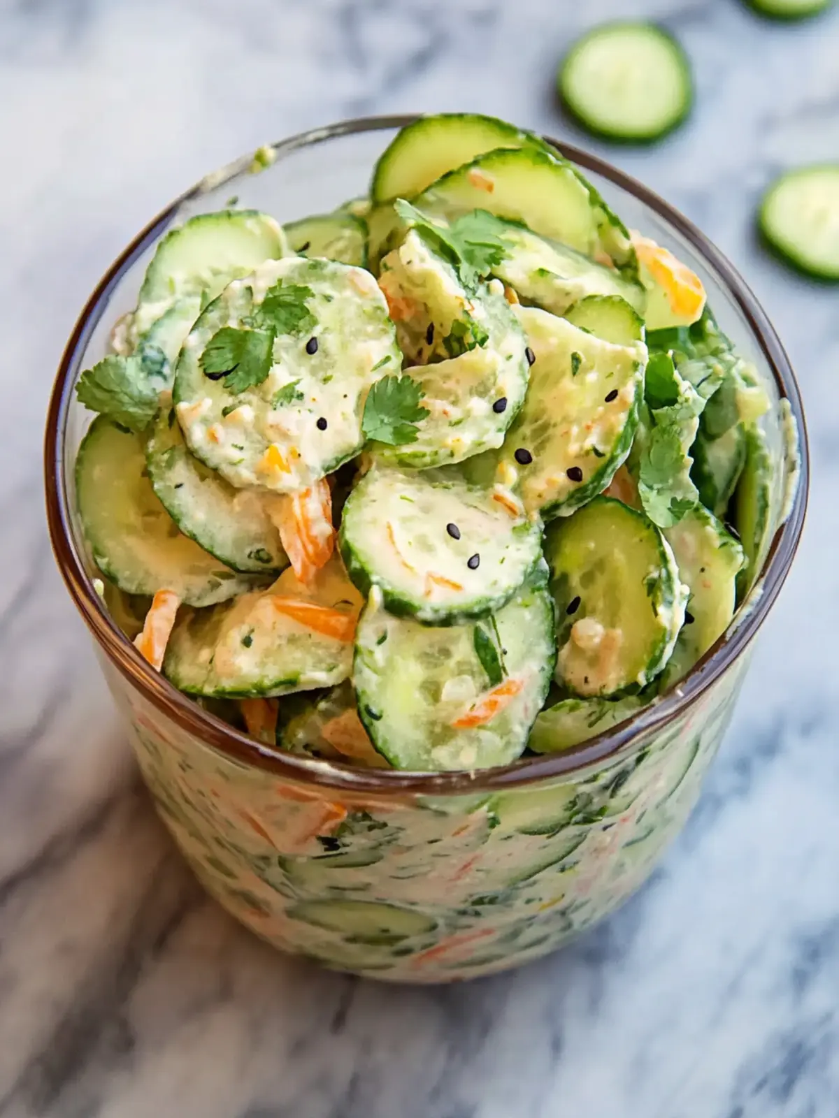 Creamy Asian Cucumber Salad Bowl: Refreshing No-Cook Bliss 5 Creamy Asian Cucumber Salad Bowl