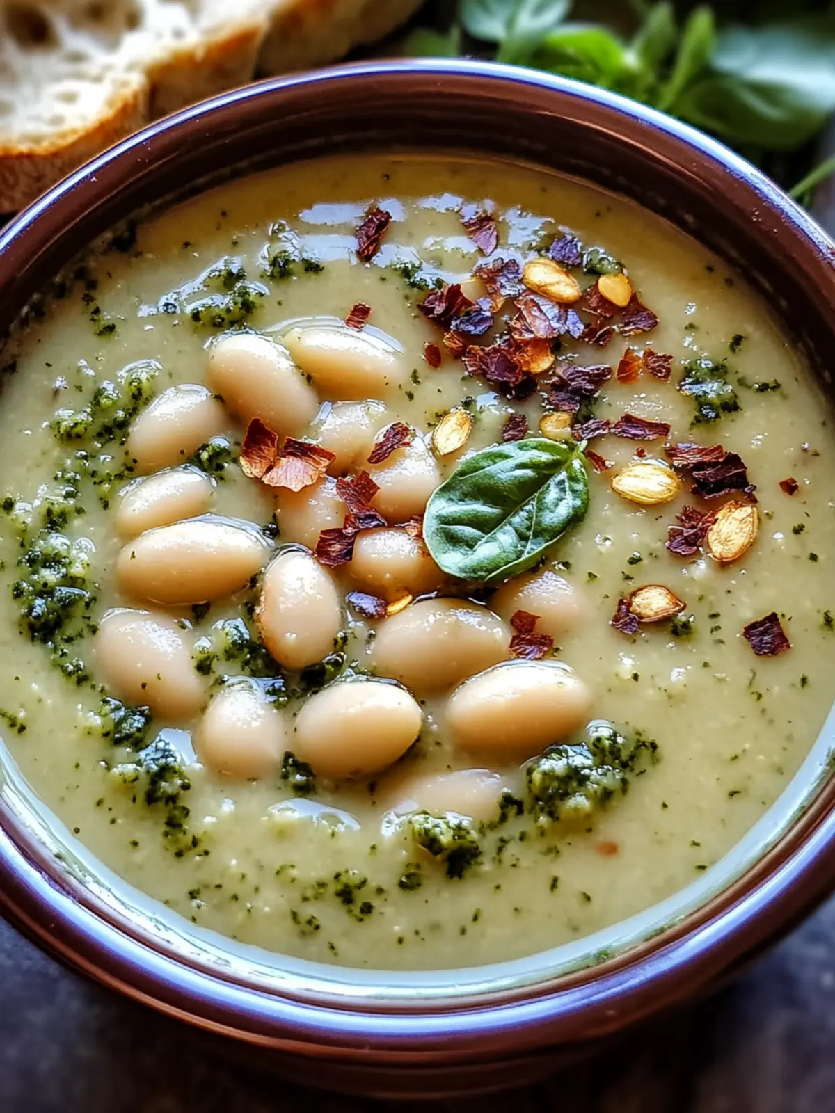 Creamy White Bean Pesto Soup for Quick Cozy Nights 5 Creamy White Bean Pesto Soup