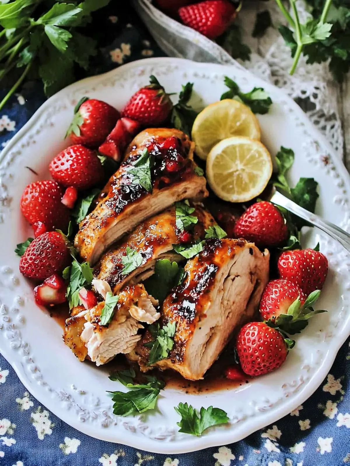 Strawberry Chicken Bliss: Quick, Tangy Recipe for Weeknights 3 Strawberry Chicken