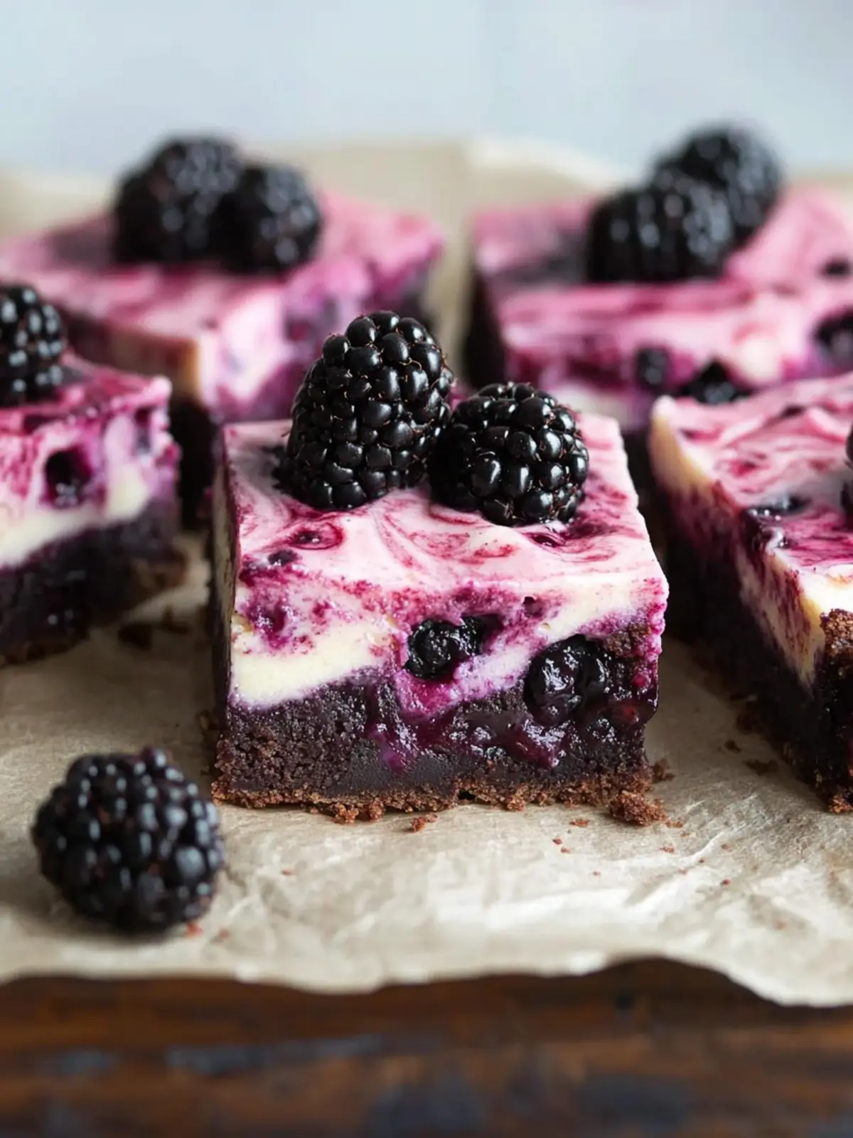 Blackberry Cheesecake Brownies