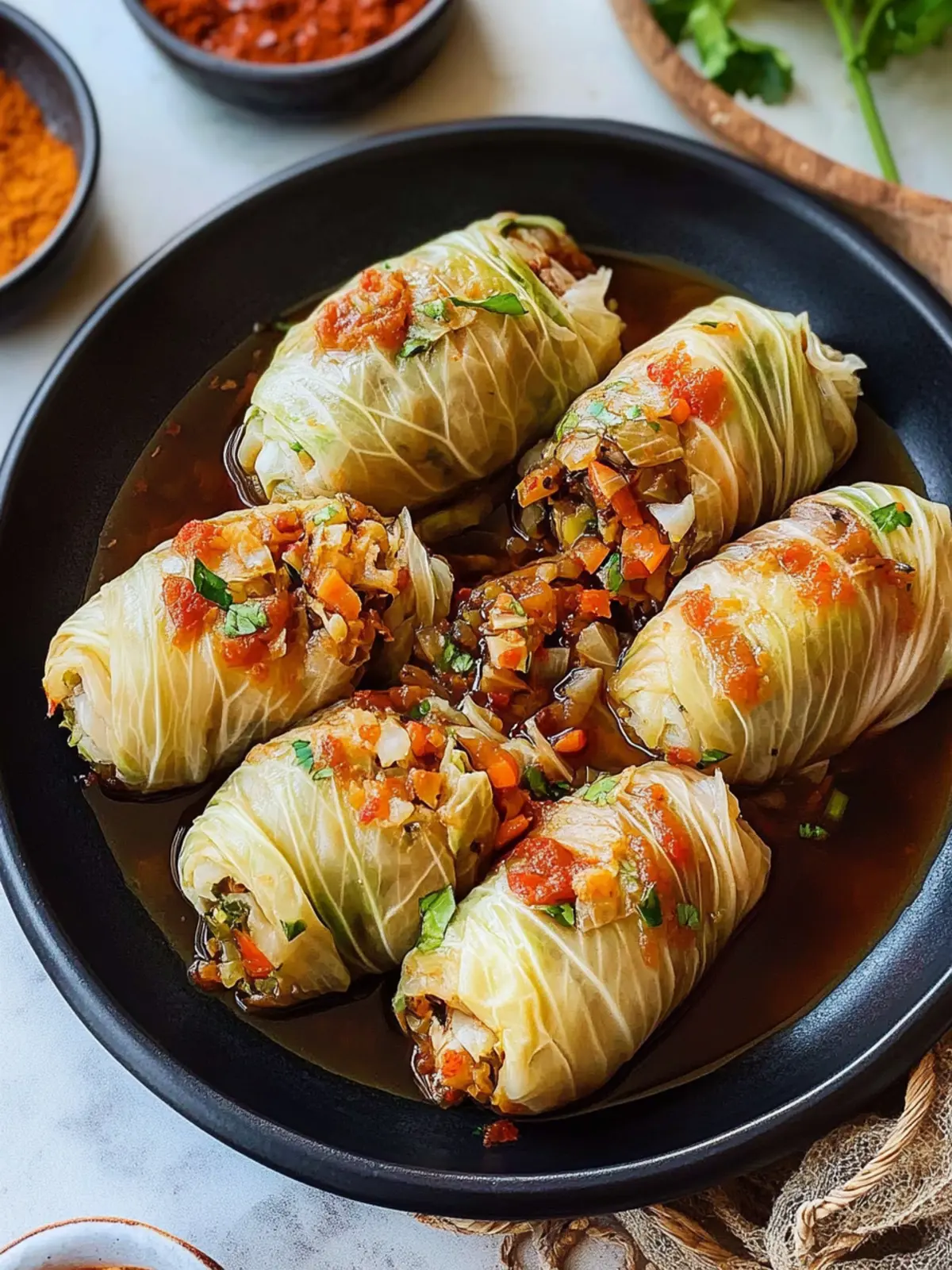 Delicious Vegan Cabbage Rolls with Asian Flavors to Savor 5 Vegan Cabbage Rolls