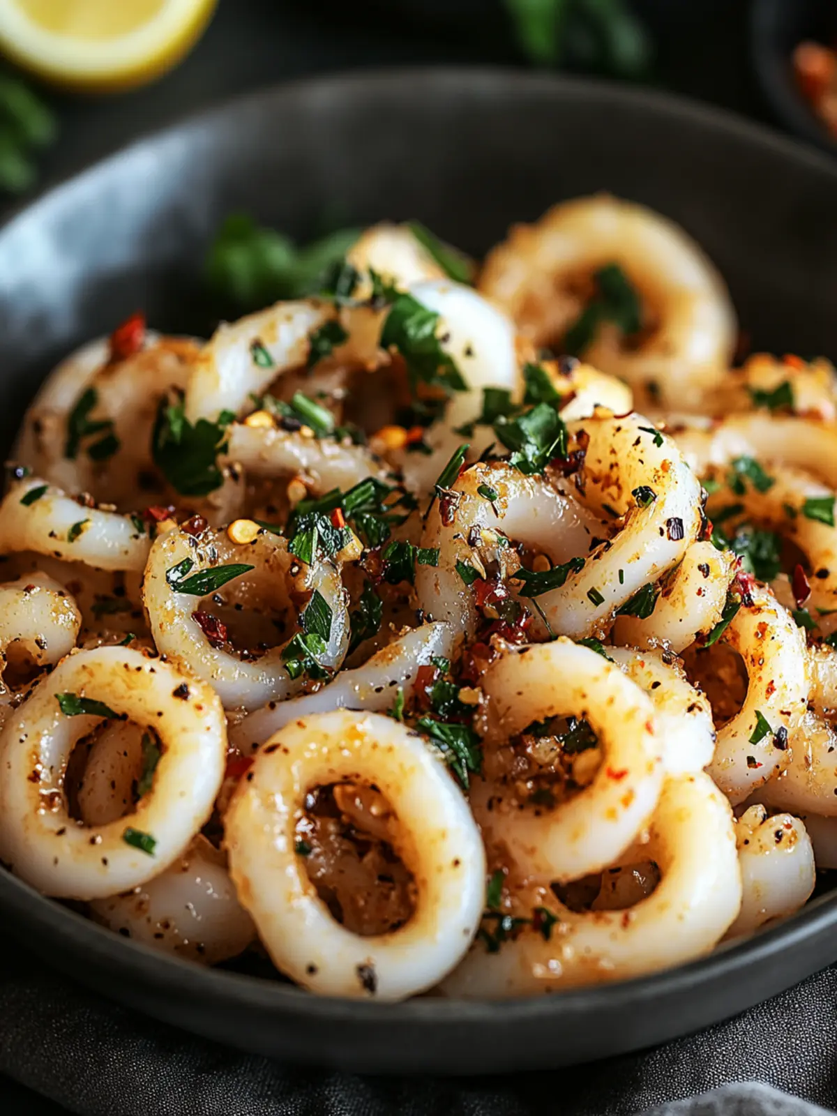 Savory Keto Garlic Squid in 20 Minutes Flat 4 Keto Garlic Squid