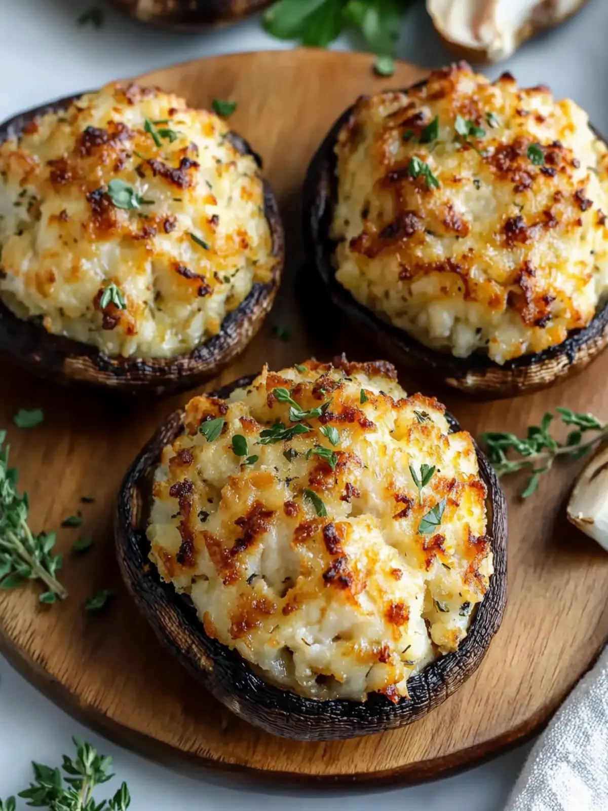 Tasty Crab Stuffed Portobello Mushrooms Your Guests Will Love 3 Tasty Crab Stuffed Portobello Mushrooms
