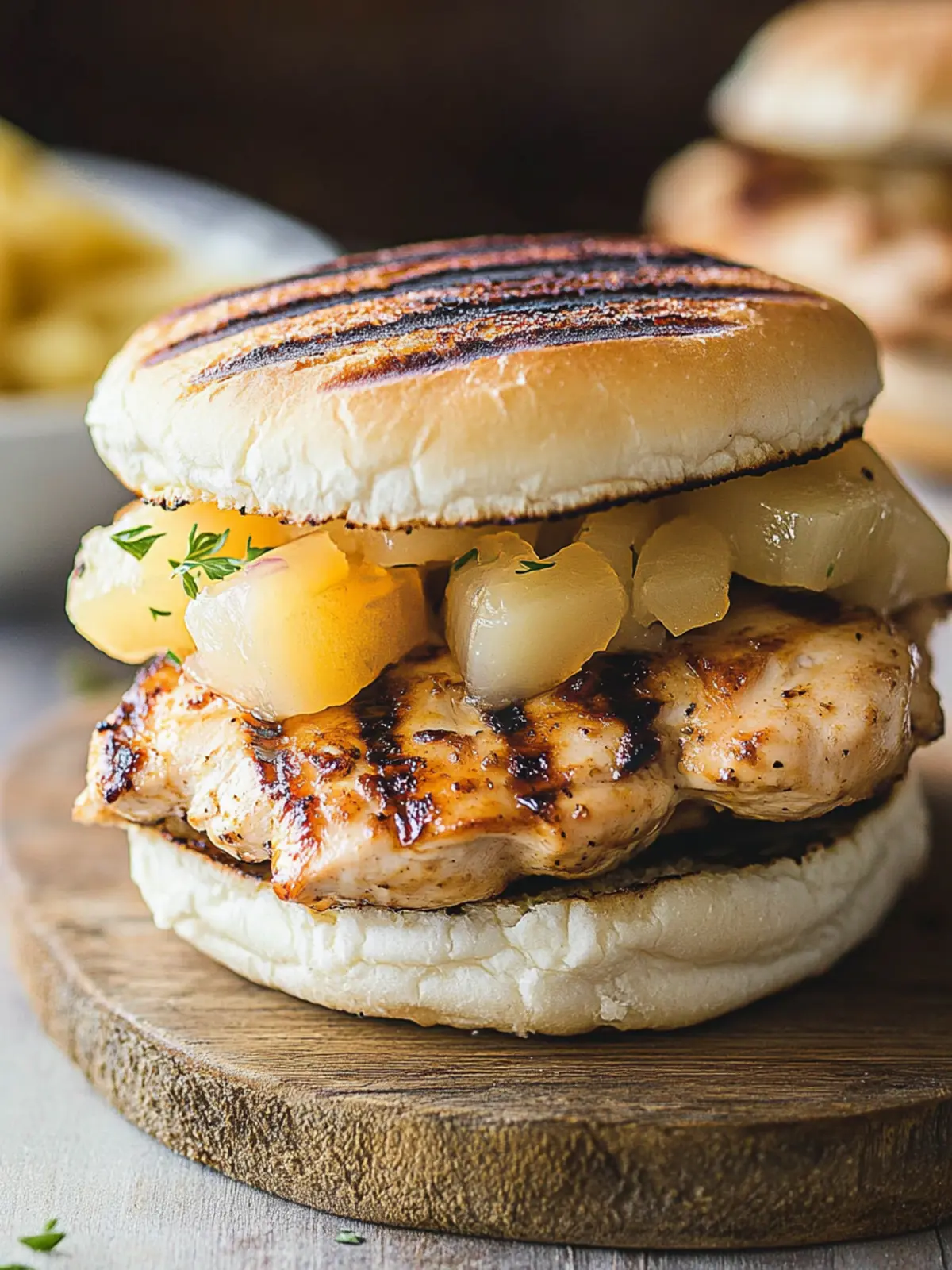 Grilled Hawaiian Chicken Sandwiches