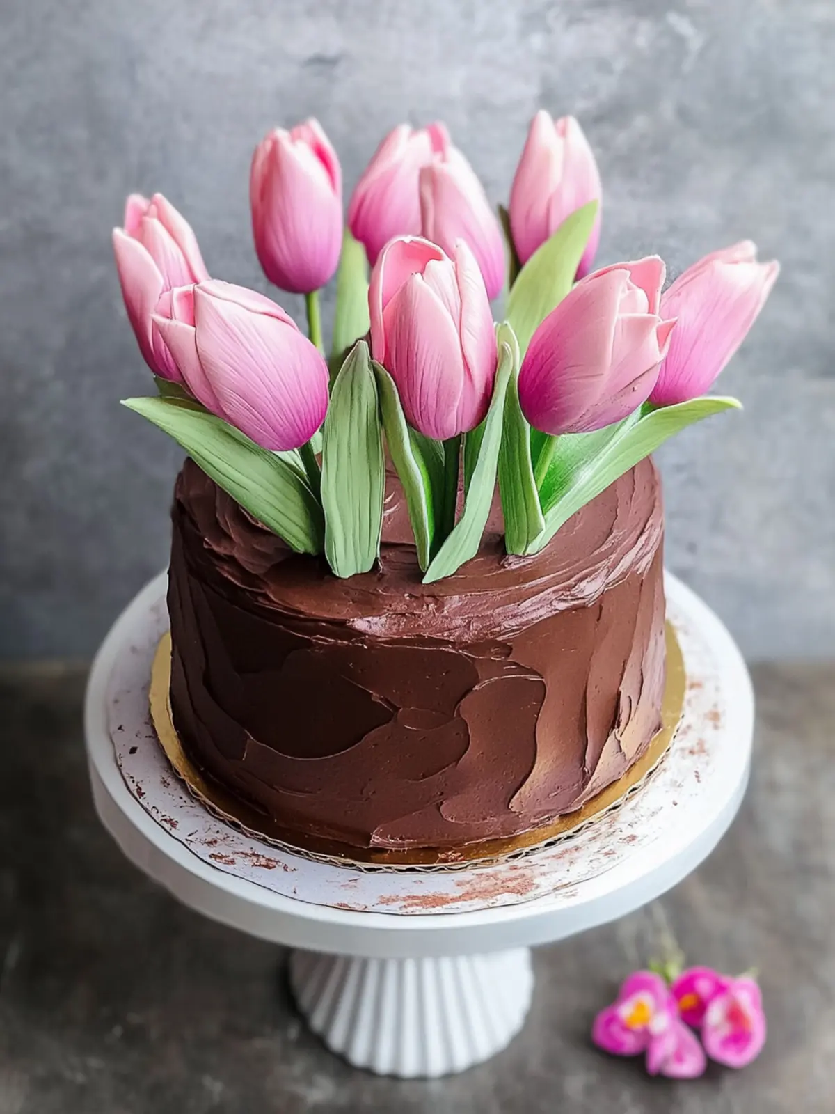 Chocolate Tulip Cake: Transform Your Desserts with Edible Beauty 2 Chocolate Tulip Cake
