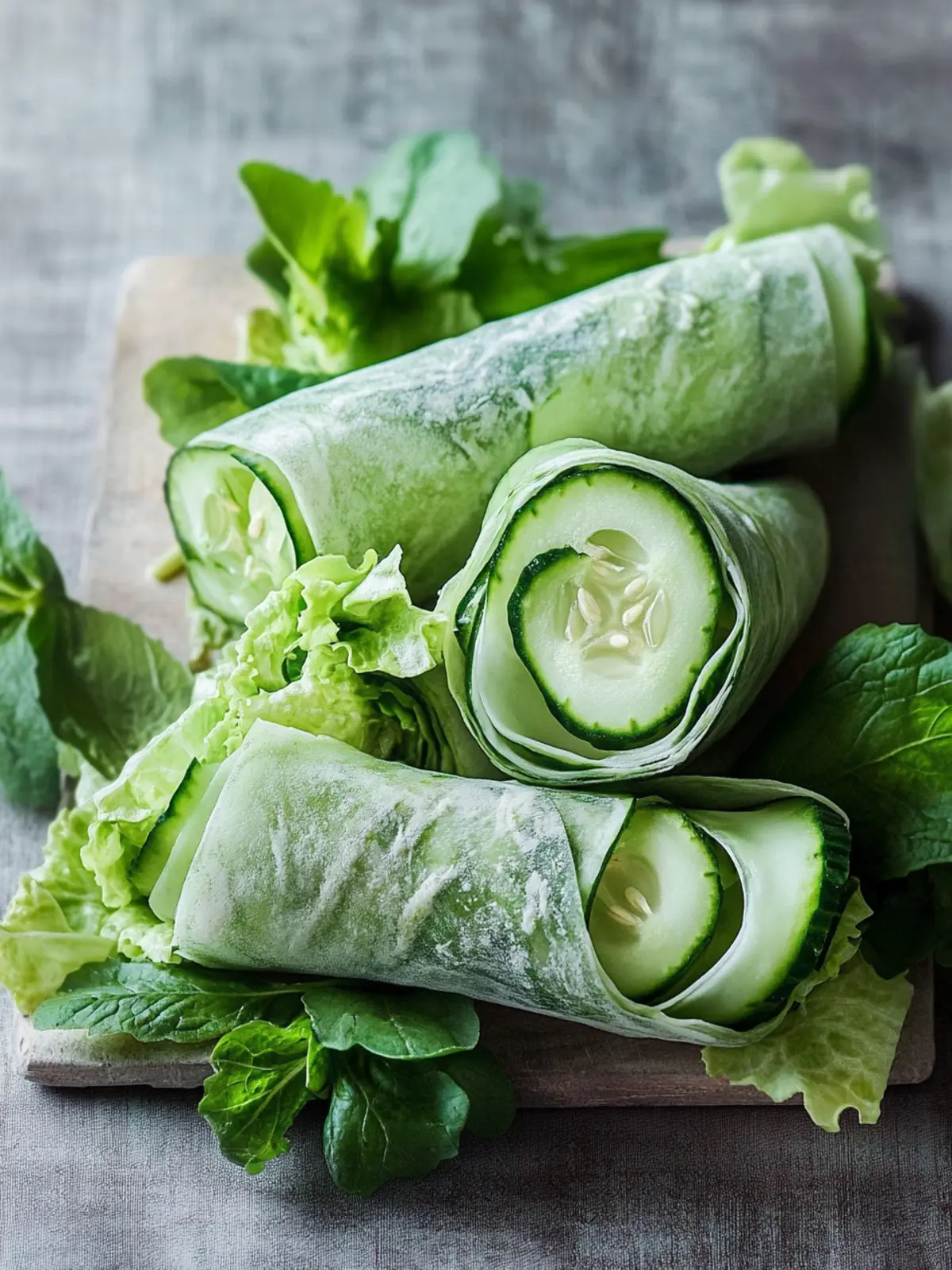 Cucumber Wraps with Green Goddess Dressing: A Zesty Delight 3 Cucumber Wraps with Green Goddess Dressing