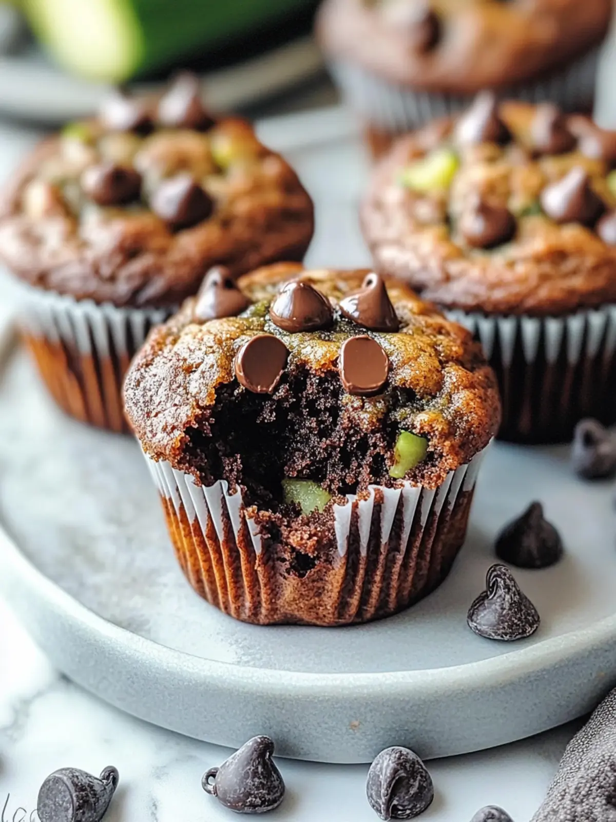 Moist Zucchini Chocolate Chip Muffins You’ll Crave Daily 4 Moist Zucchini Chocolate Chip Muffins