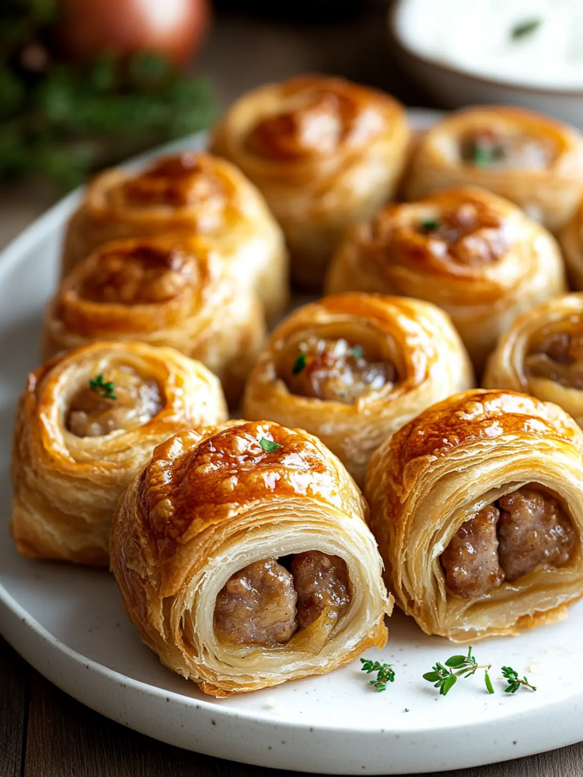 Mouthwatering French Onion Sausage Rolls for Easy Gatherings 4 French Onion Sausage Rolls