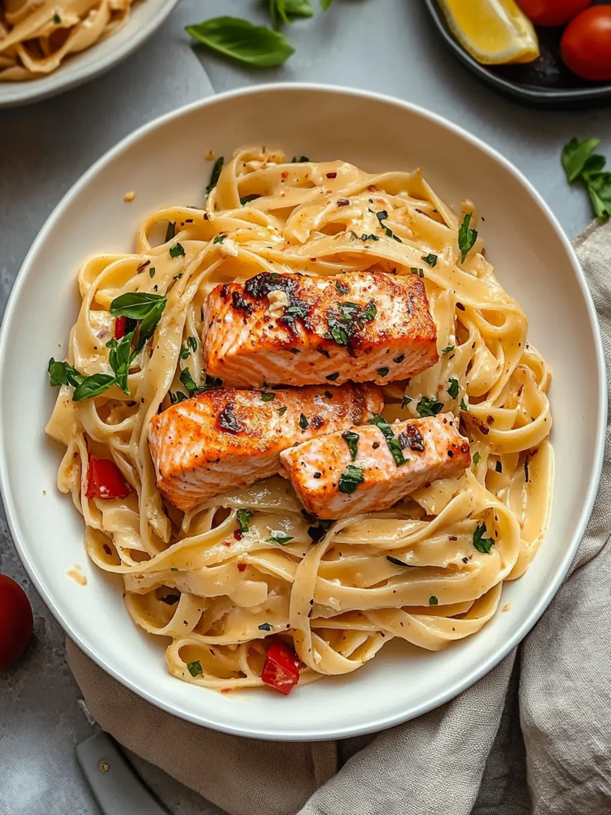Creamy Cajun Salmon Pasta for a Flavor-Packed Weeknight Dinner 2 Cajun Salmon Pasta