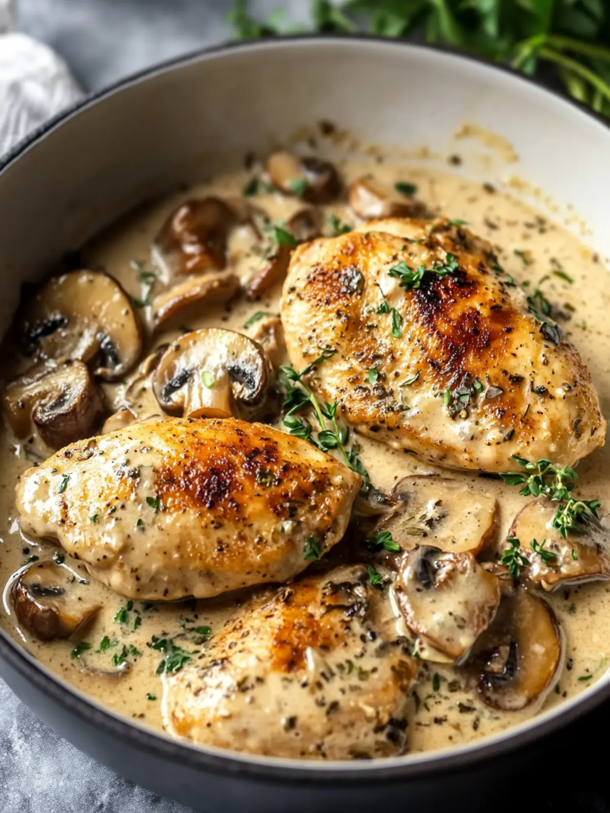 Creamy White Wine Mushroom Chicken for a Cozy Dinner Night 3 Creamy White Wine Mushroom Chicken