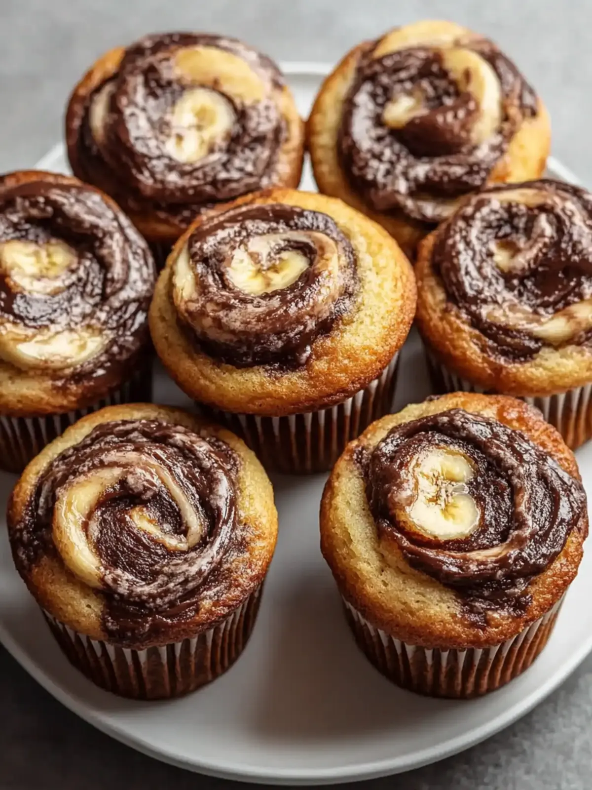 Nutella Banana Swirl Muffins That Will Change Your Mornings 4 Nutella Banana Swirl Muffins