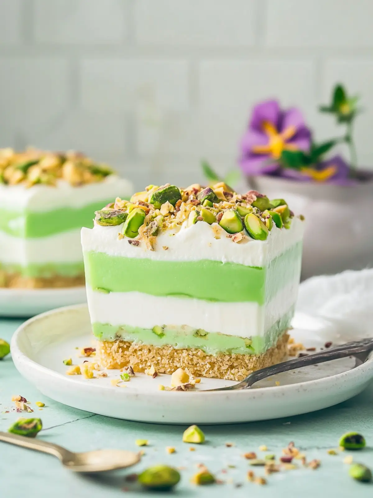 Irresistible Pistachio Layered Dessert: No-Bake and Delightful 3 Pistachio Layered Dessert