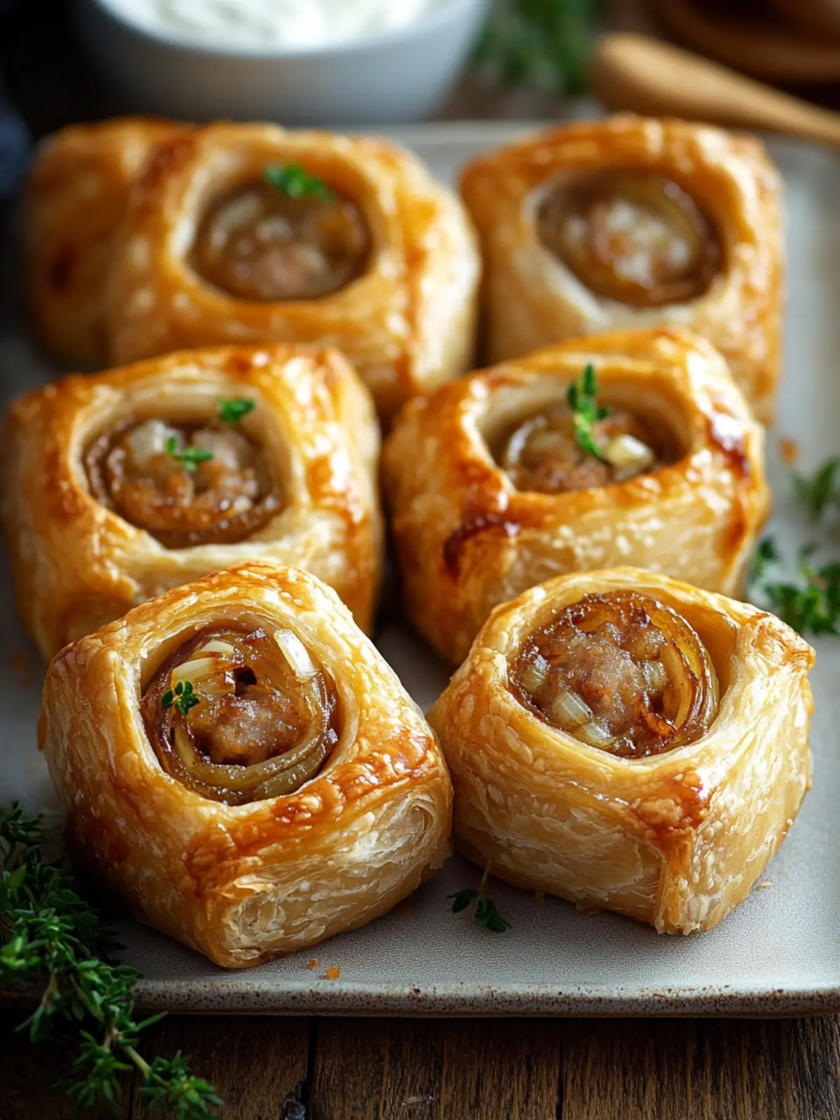Mouthwatering French Onion Sausage Rolls for Easy Gatherings 5 French Onion Sausage Rolls