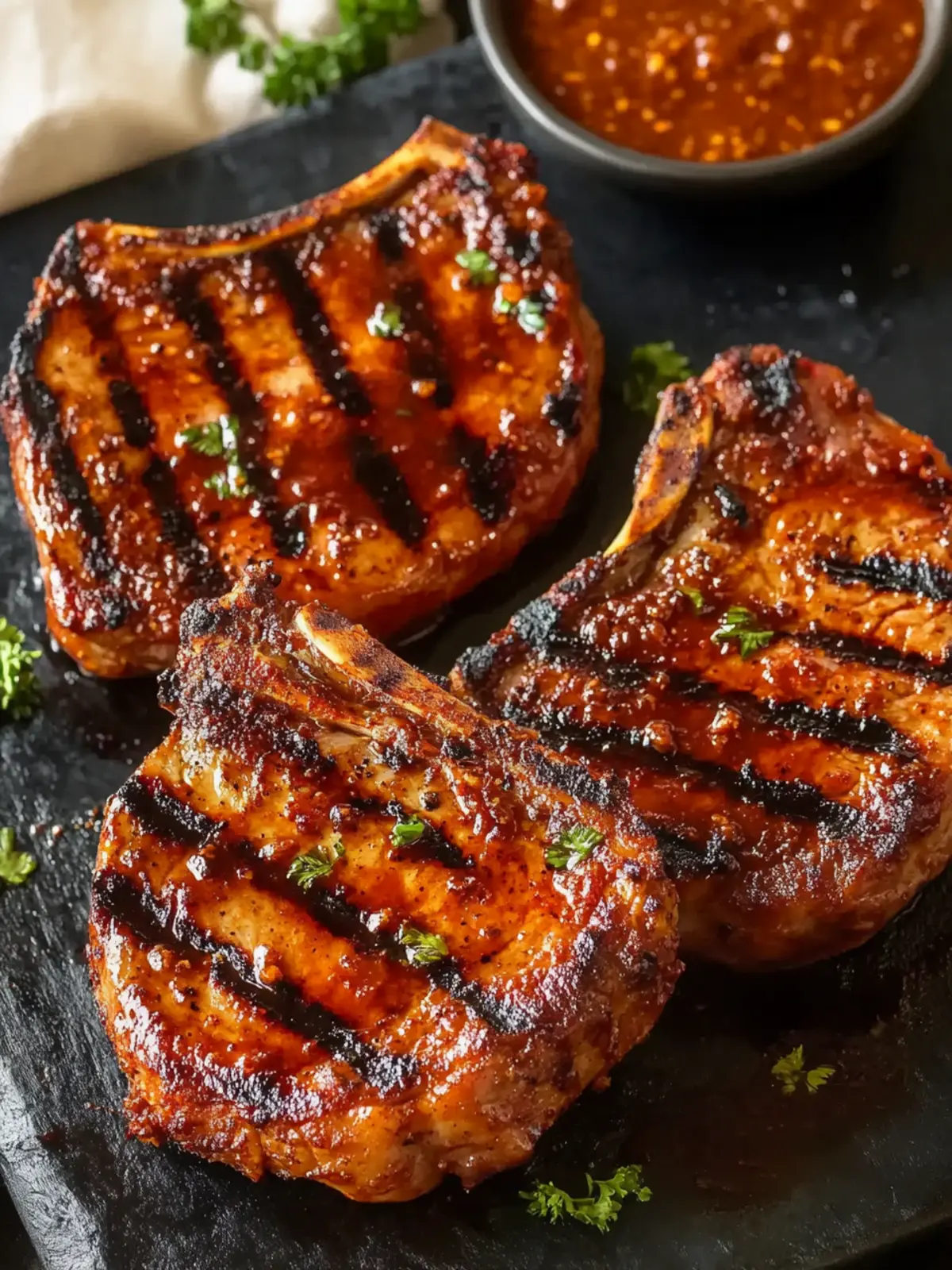 Savor Juicy BBQ Grilled Kansas City Pork Chops Tonight 3 BBQ Grilled Kansas City Pork Chops