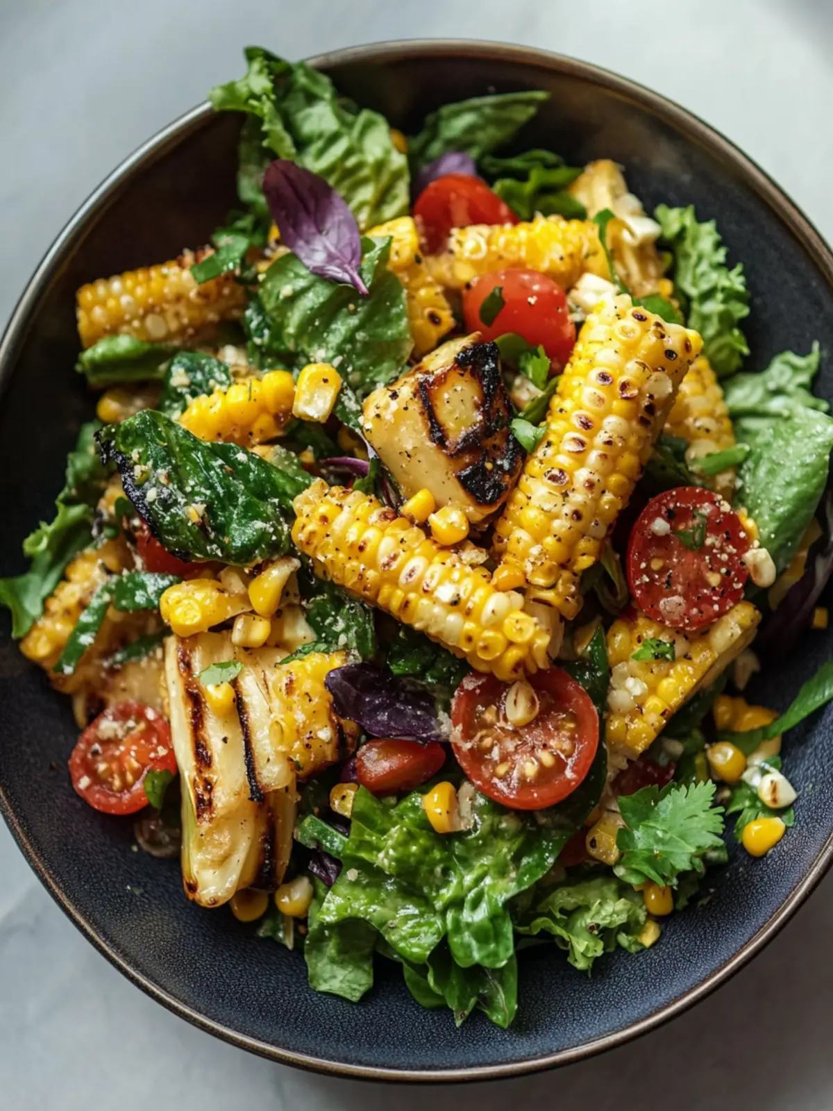 Charred Corn Salad - A Quick & Flavorful Vegan Delight 2 Charred Corn Salad