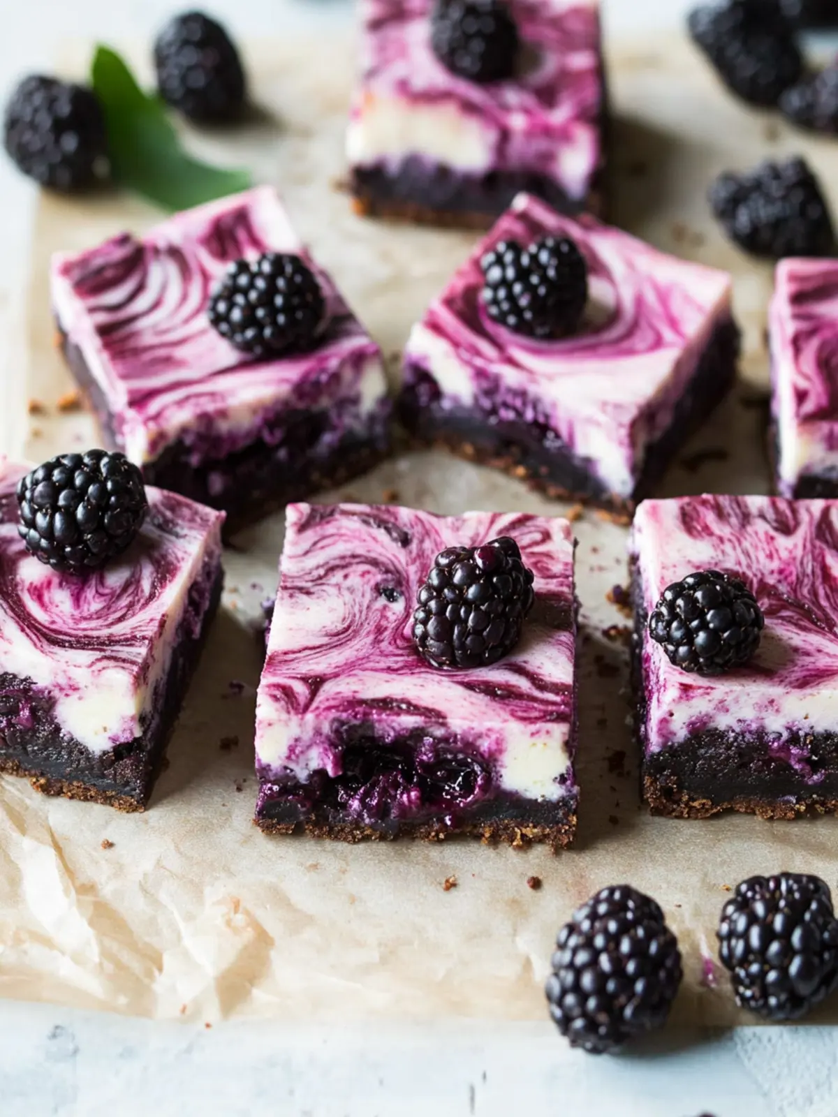 Blackberry Cheesecake Brownies