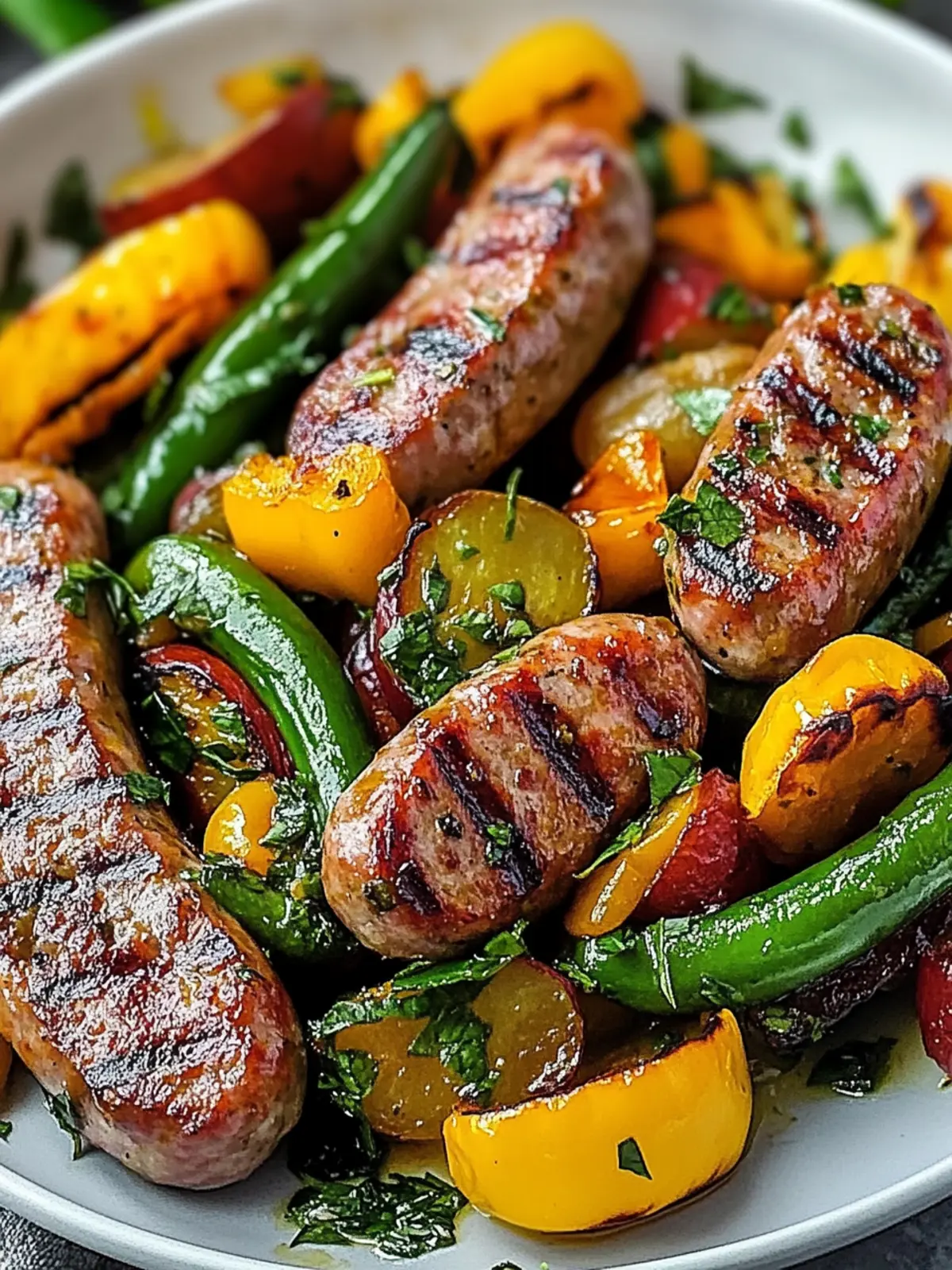 Savor Air Fryer Sausage with Vegetables for Quick Family Meals 2 Air Fryer Sausage with Vegetables