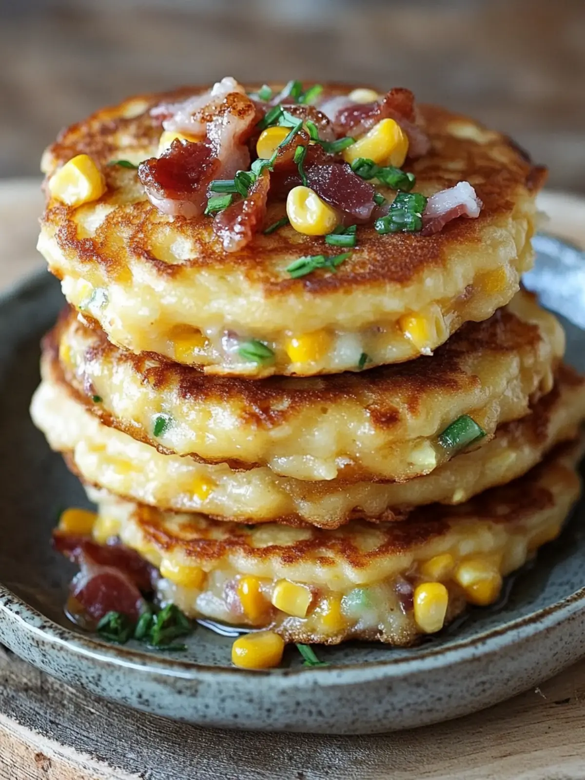 Bacon and Corn Griddle Cakes for a Sweet & Savory Morning Treat 5 Bacon and Corn Griddle Cakes