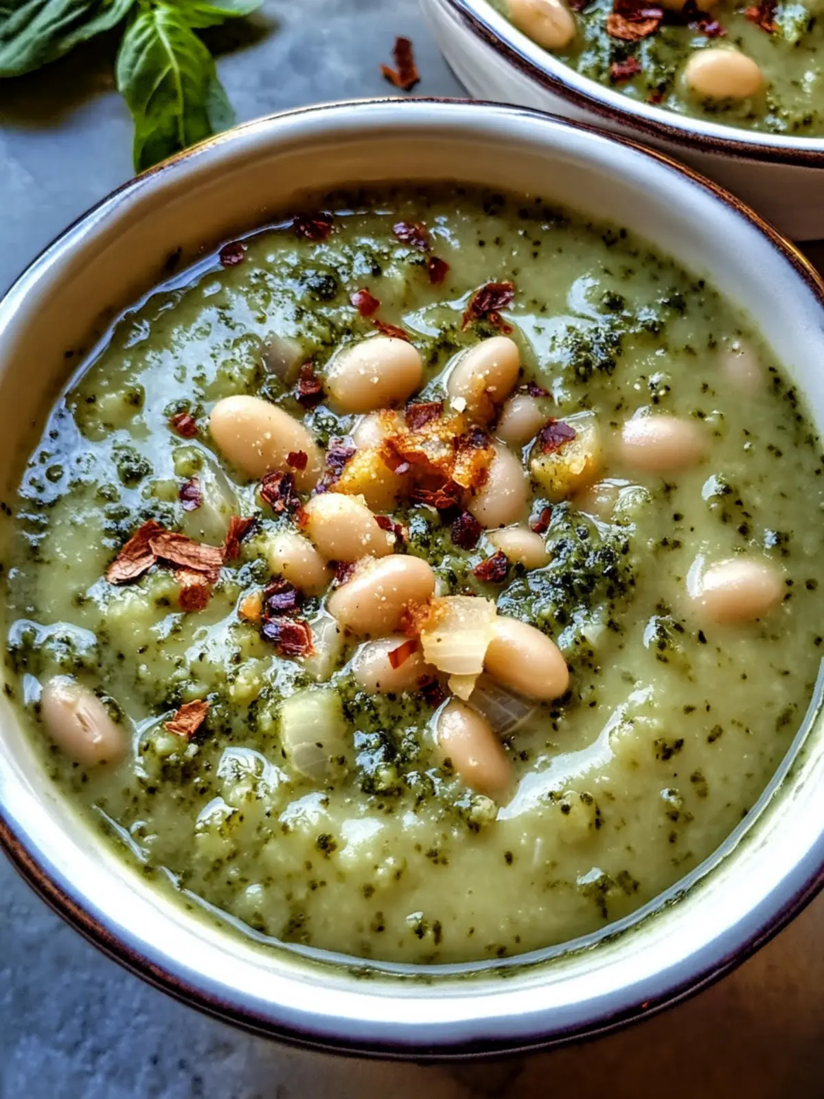 Creamy White Bean Pesto Soup for Quick Cozy Nights 2 Creamy White Bean Pesto Soup